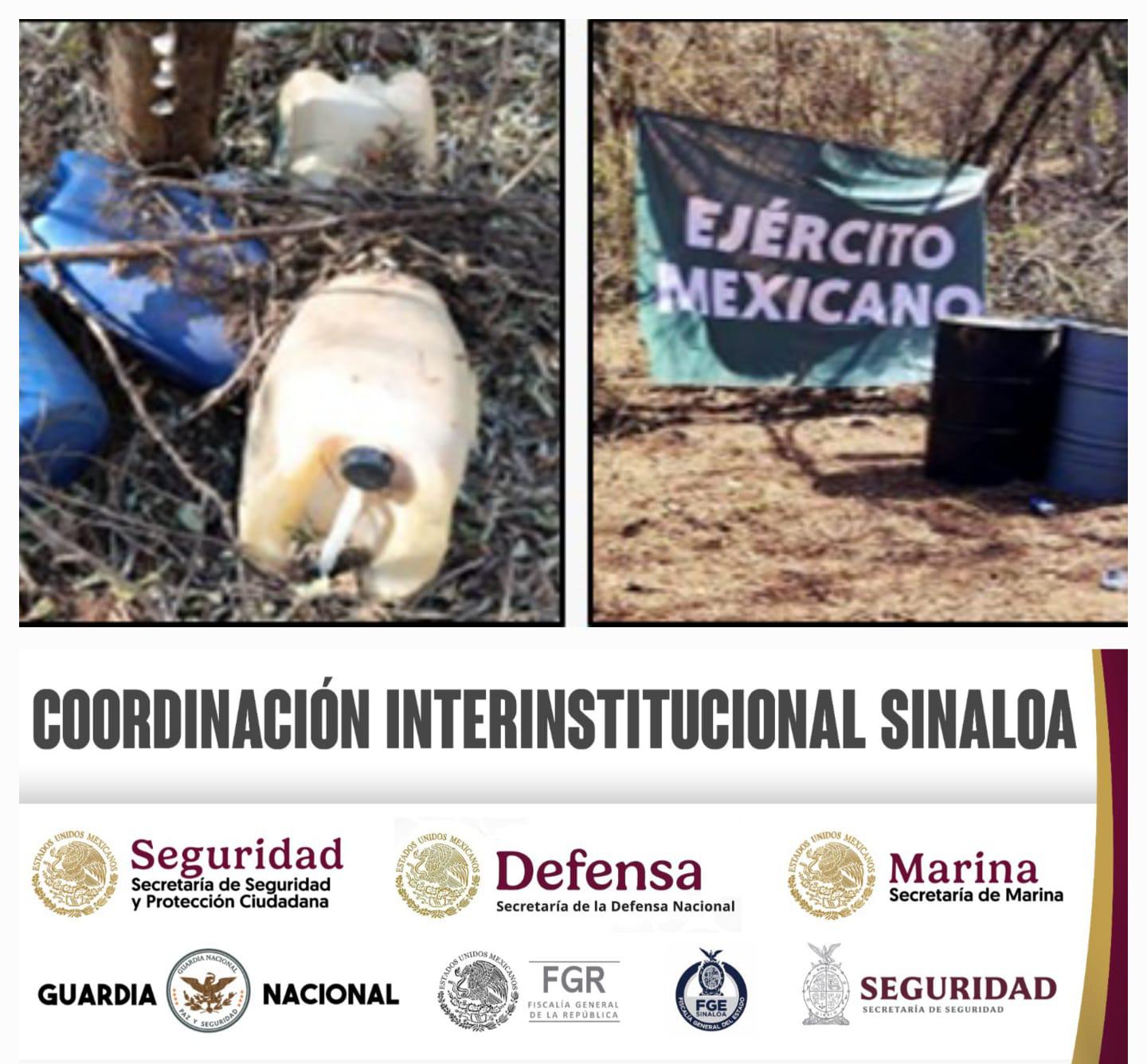$!Aseguran nueve laboratorios de drogas en Culiacán, Cosalá y Mocorito