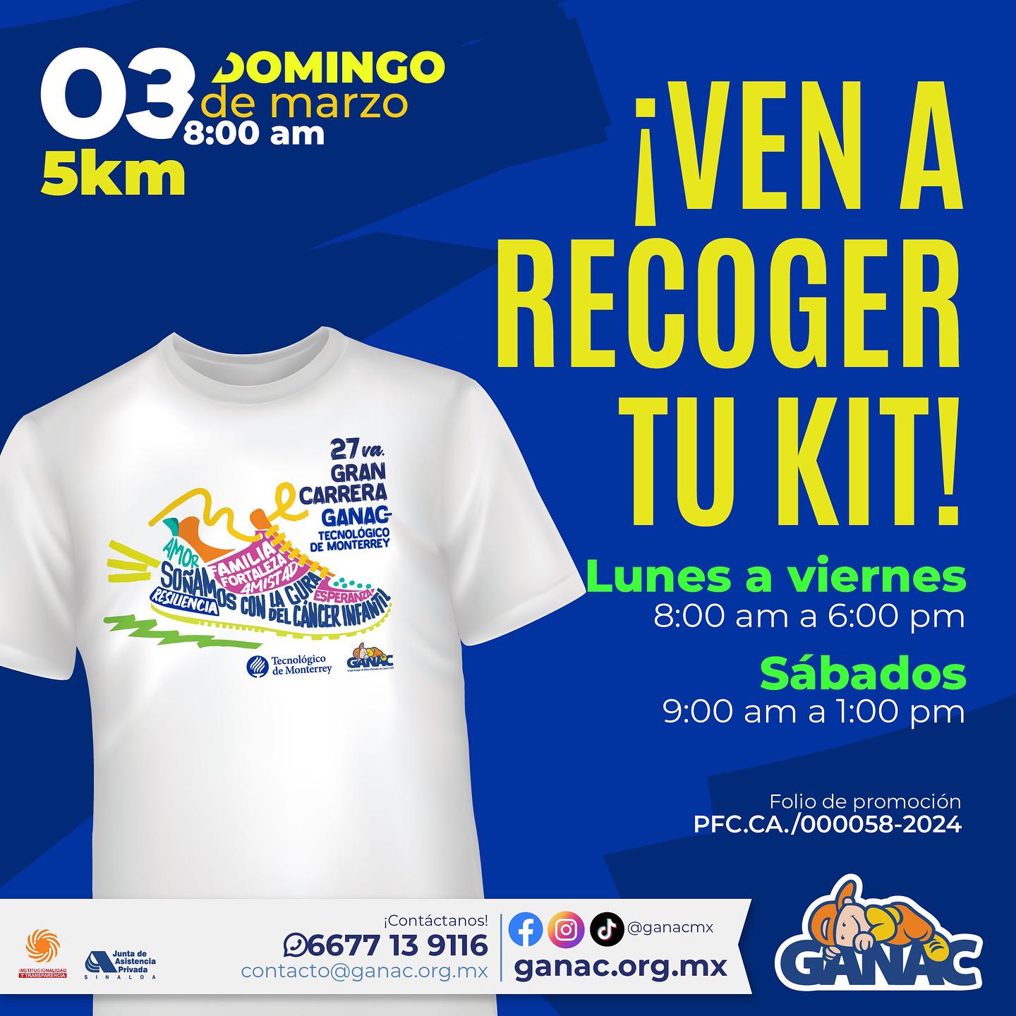 $!Invitan a correr a beneficio de niños con cáncer en la Gran Carrera Ganac 2024