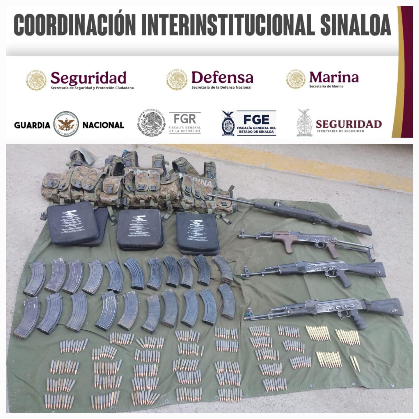 $!Cuatro detenidos con armas, entre ellos un menor de 16 años, en Escuinapa