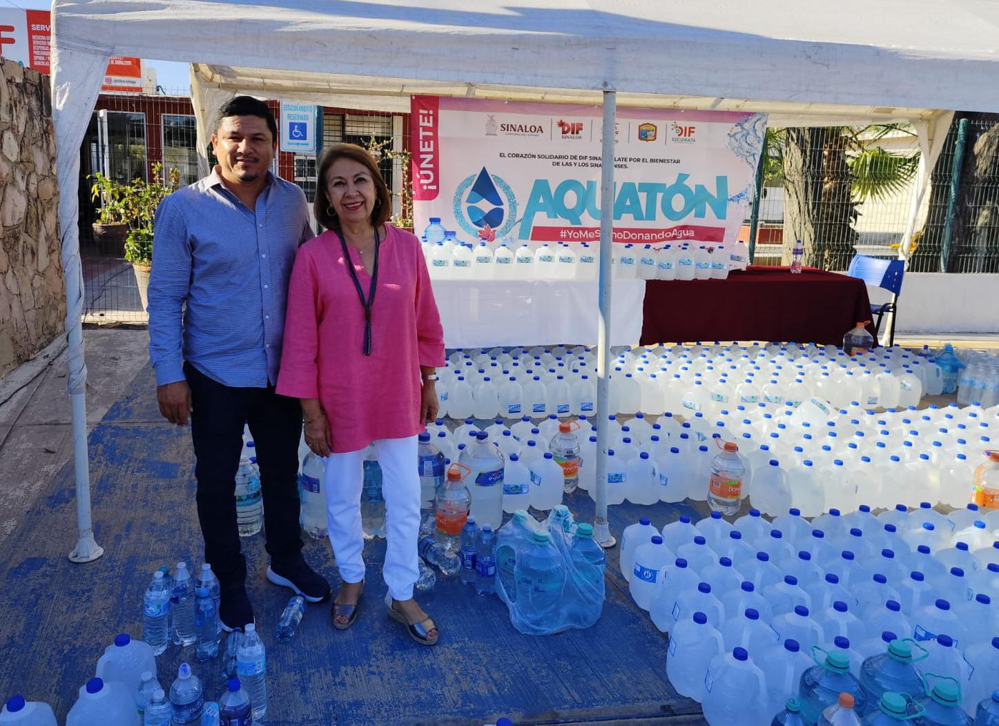 $!Logran reunir 5,087 litros de agua en el Aquatón 2025, en Escuinapa