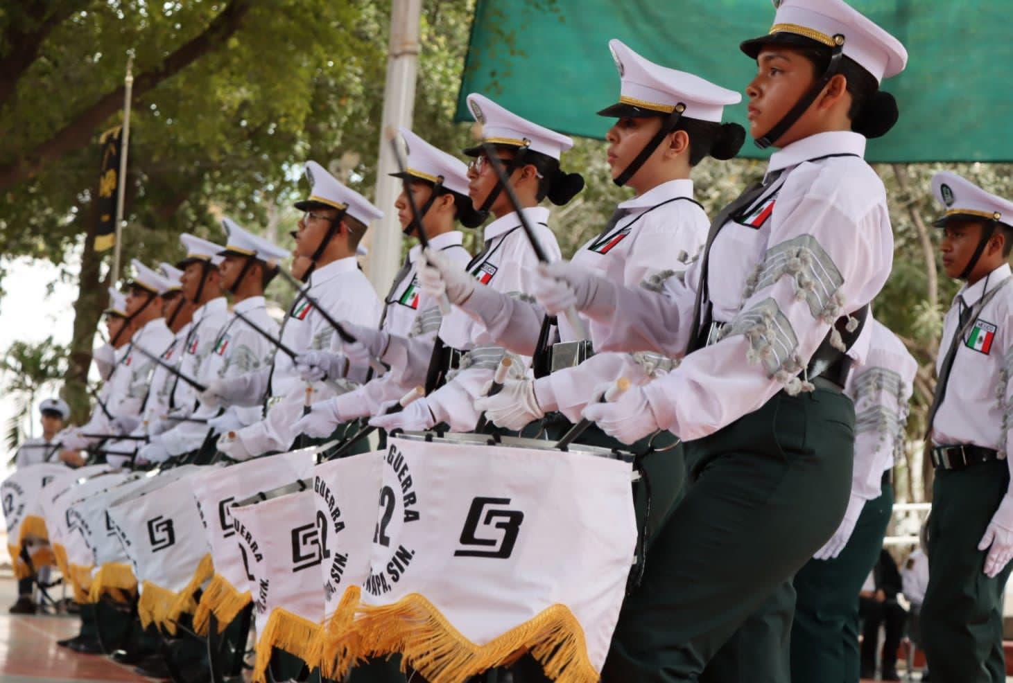 $!Realizan encuentro estatal de Escoltas y Bandas de Guerra COBAES 2023