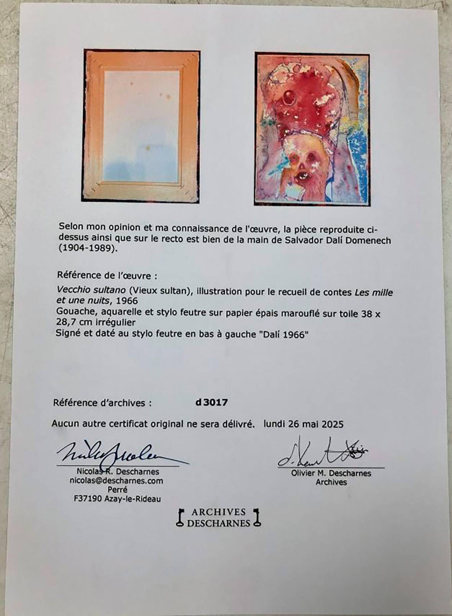 $!El certificado de autenticidad se expidió en mayo de 2025.