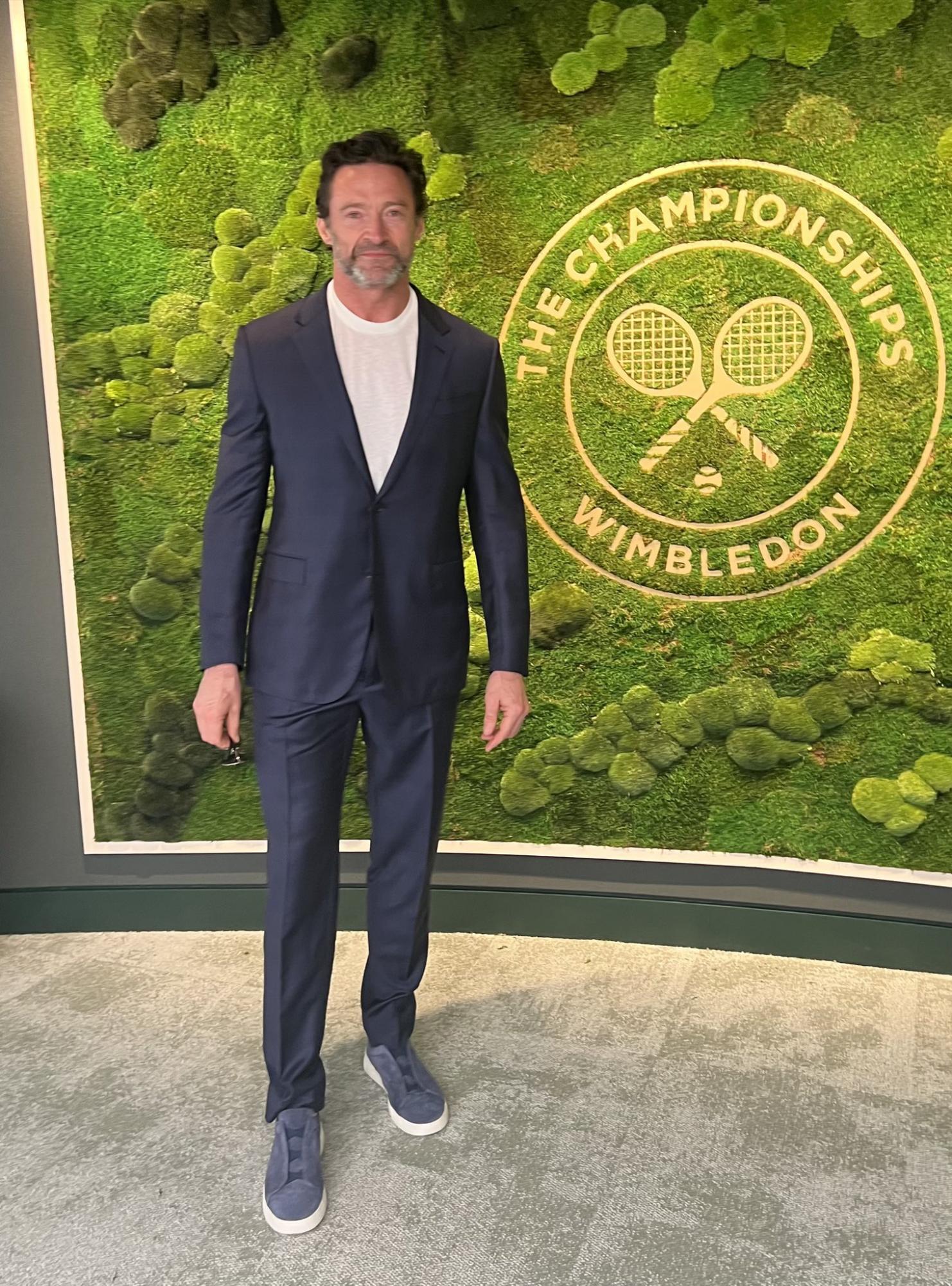 $!Brad Pitt, Hugh Jackman, Daniel Craig y más famosos, en la gran final de Wimbledon