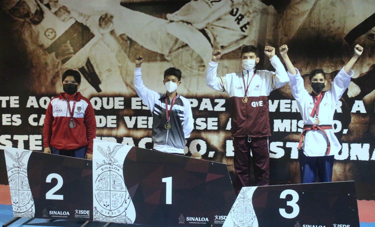 $!Mazatlán se cuelga cinco oros en Estatal de taekwondo de los Juegos Conade