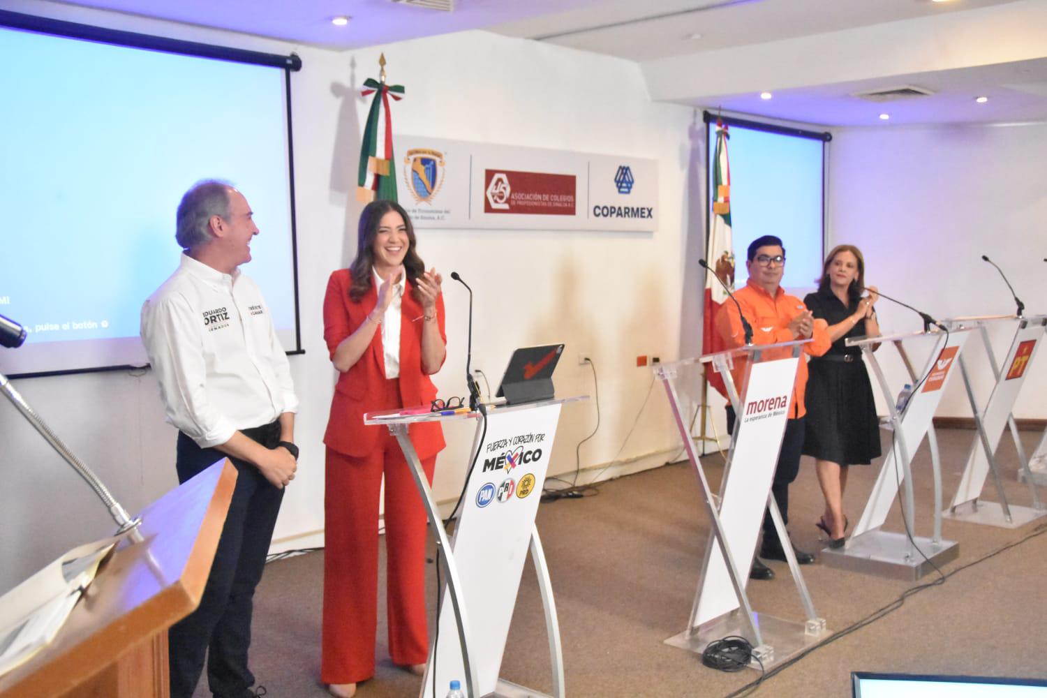 $!Desairan Morena, Verde y PT debate económico organizado por Coparmex