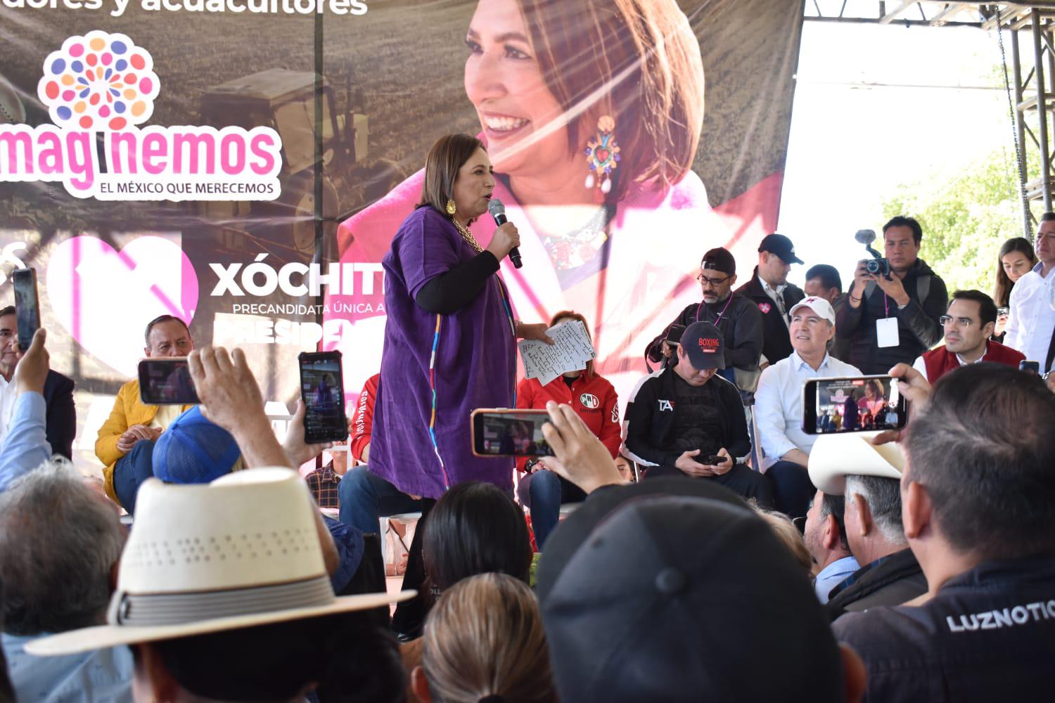 $!‘A mí el Señor de Palacio Nacional no me da miedo’, afirma Xóchitl Gálvez desde Ahome