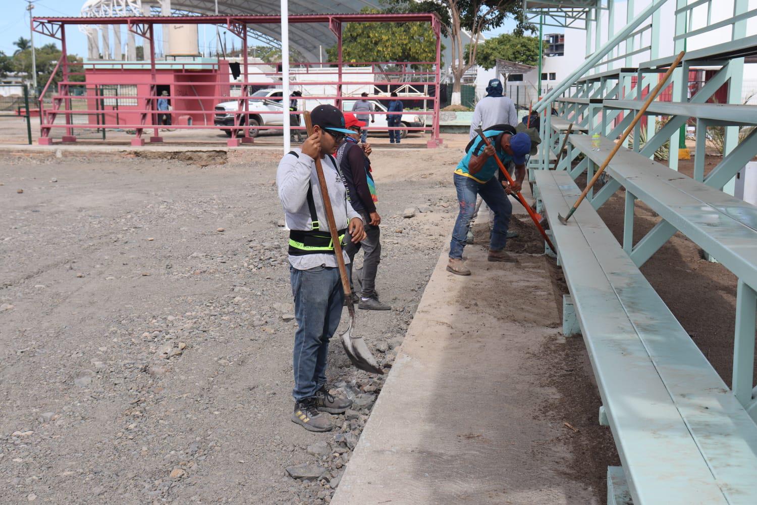$!¡Llega la arena a canchas de voleibol de la Sahop!