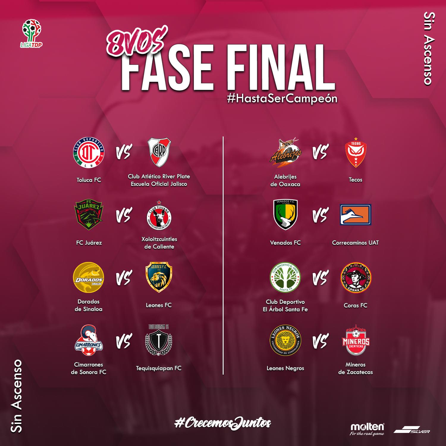 $!Dorados de Sinaloa se medirá a Leones FC, en los octavos de final de la Liga TDP