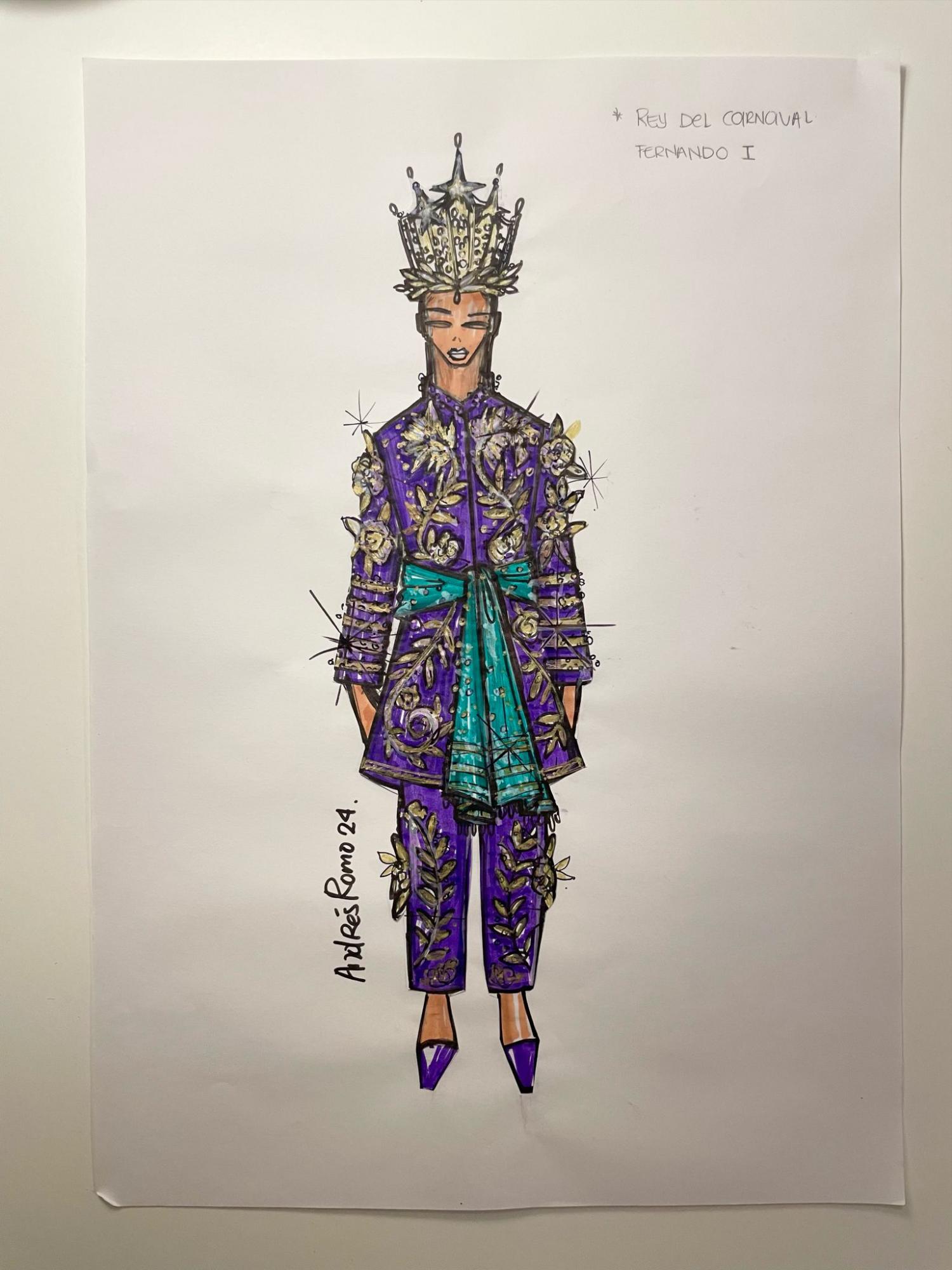 $!El traje real fue diseñado por Andrés Romo, y está siendo confeccionado por la diseñadora de modas Adamaris Rubio.