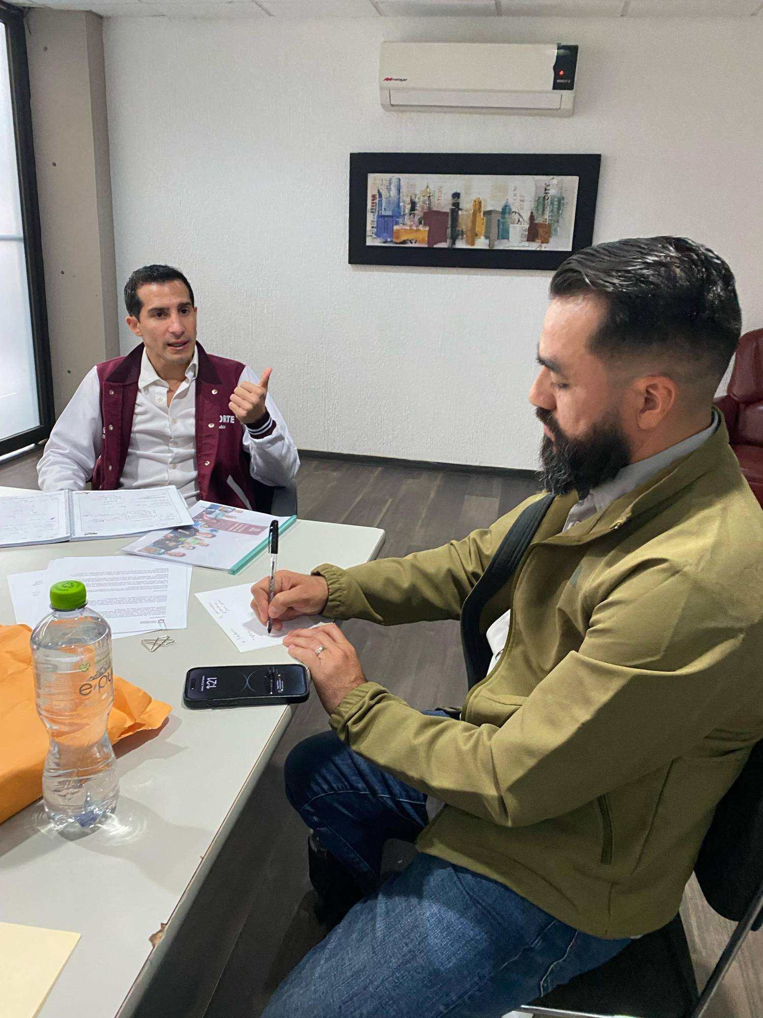 $!Director del deporte de Culiacán se reúne con Rommel Pacheco, titular de la Conade