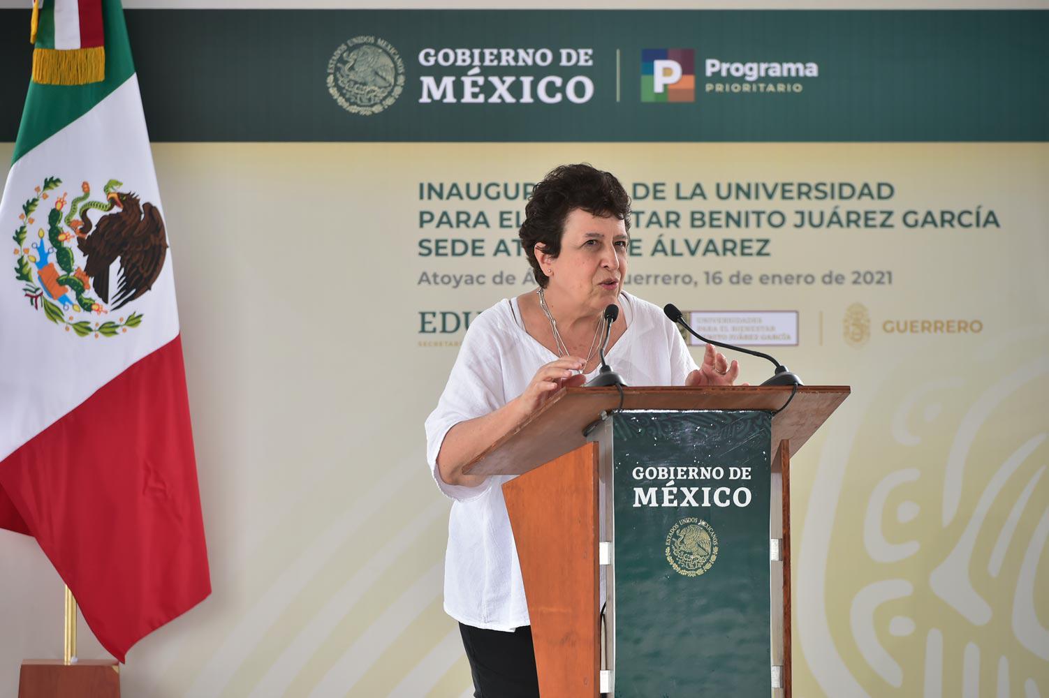 $!Raquel Sosa, directora general del Organismo Coordinador de las Universidades para el Bienestar.