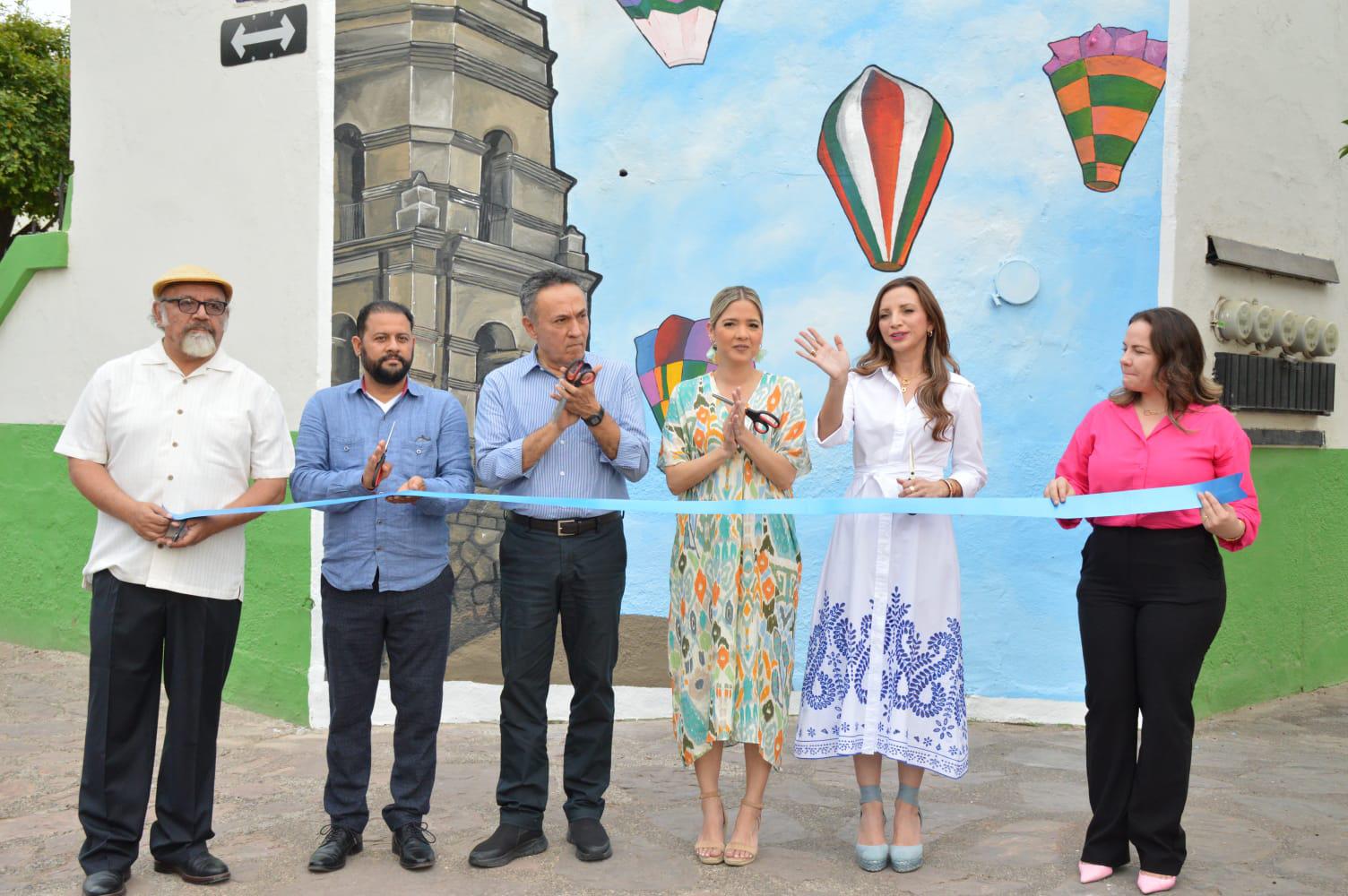 $!Una de las primeras actividades fue la inauguración de un mural.