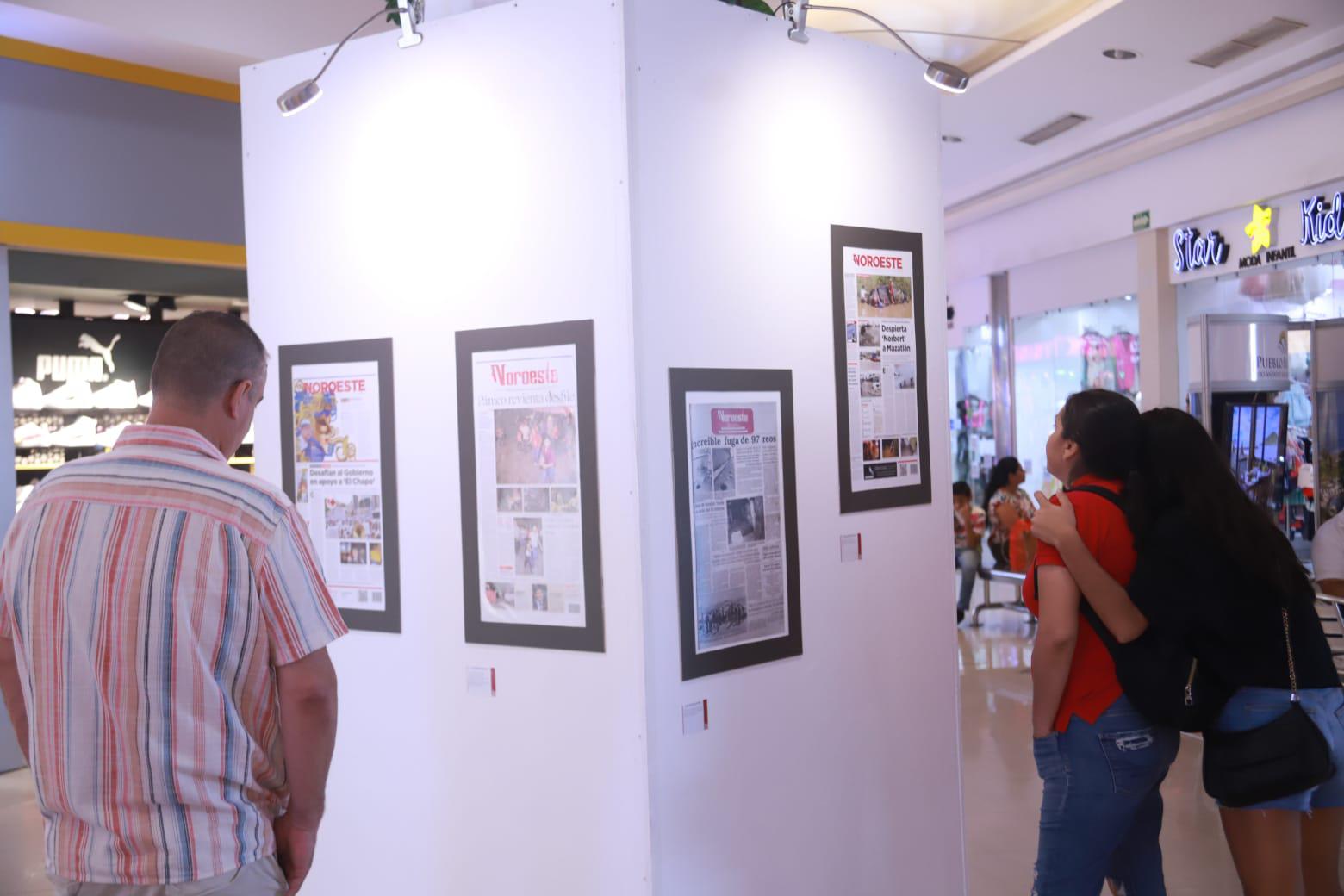 $!Exposición de portadas históricas de Datemex genera interés en Mazatlán