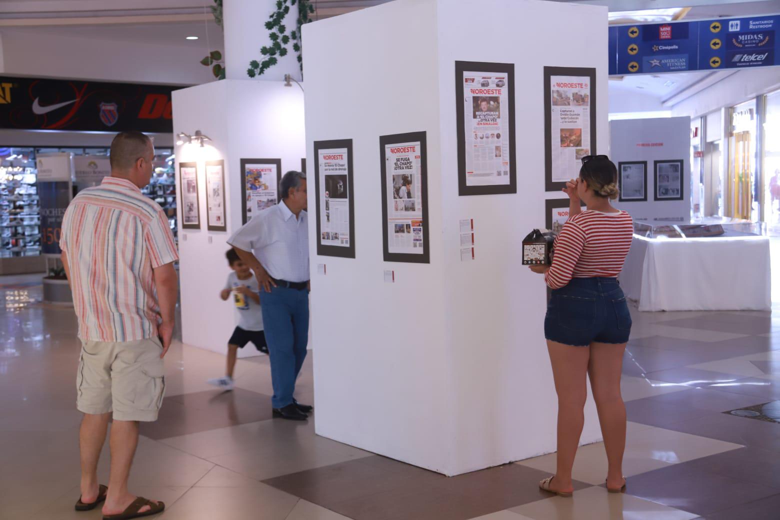 $!Exposición de portadas históricas de Datemex genera interés en Mazatlán