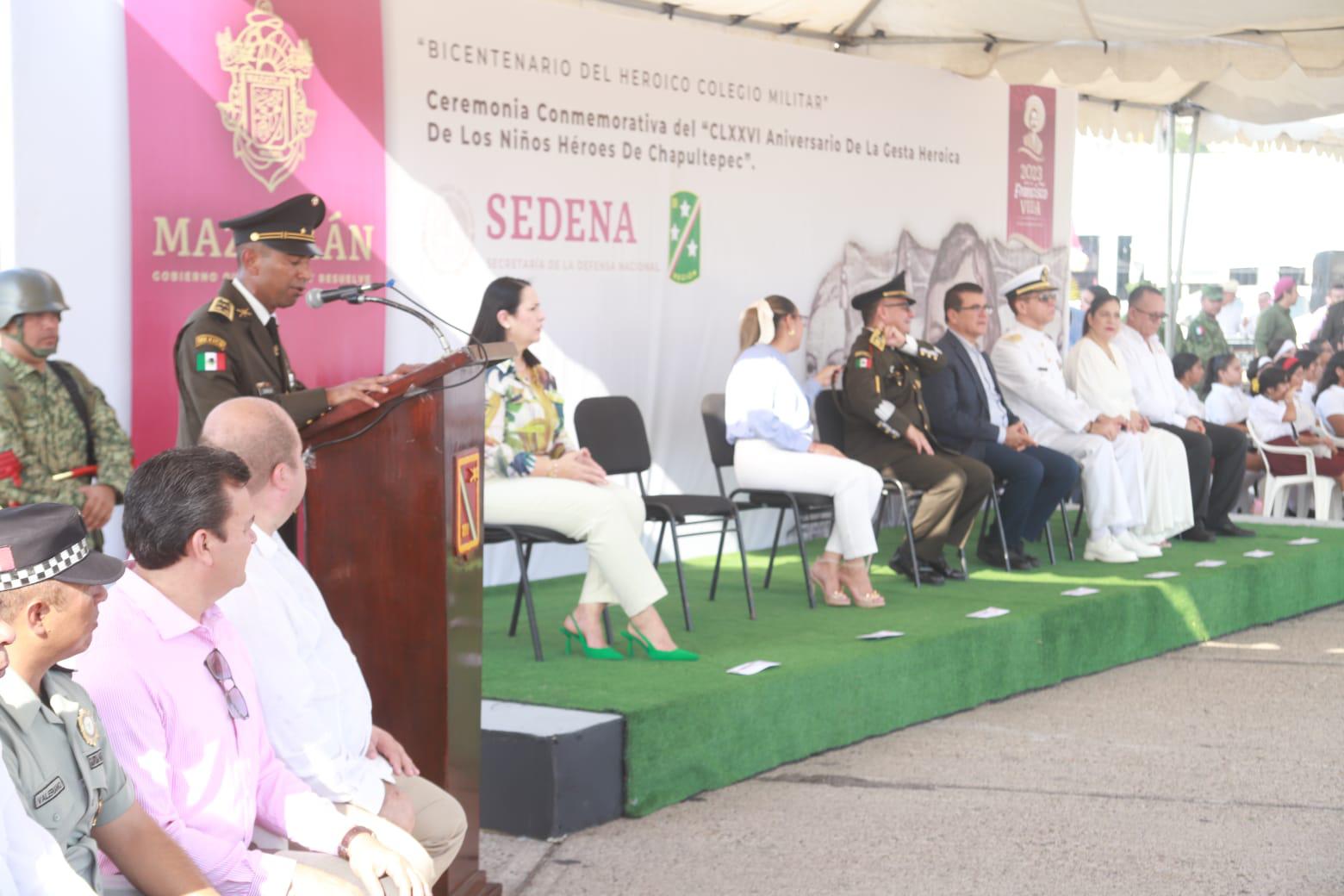 $!Conmemoran la Gesta Heroica de los Niños Héroes de Chapultepec