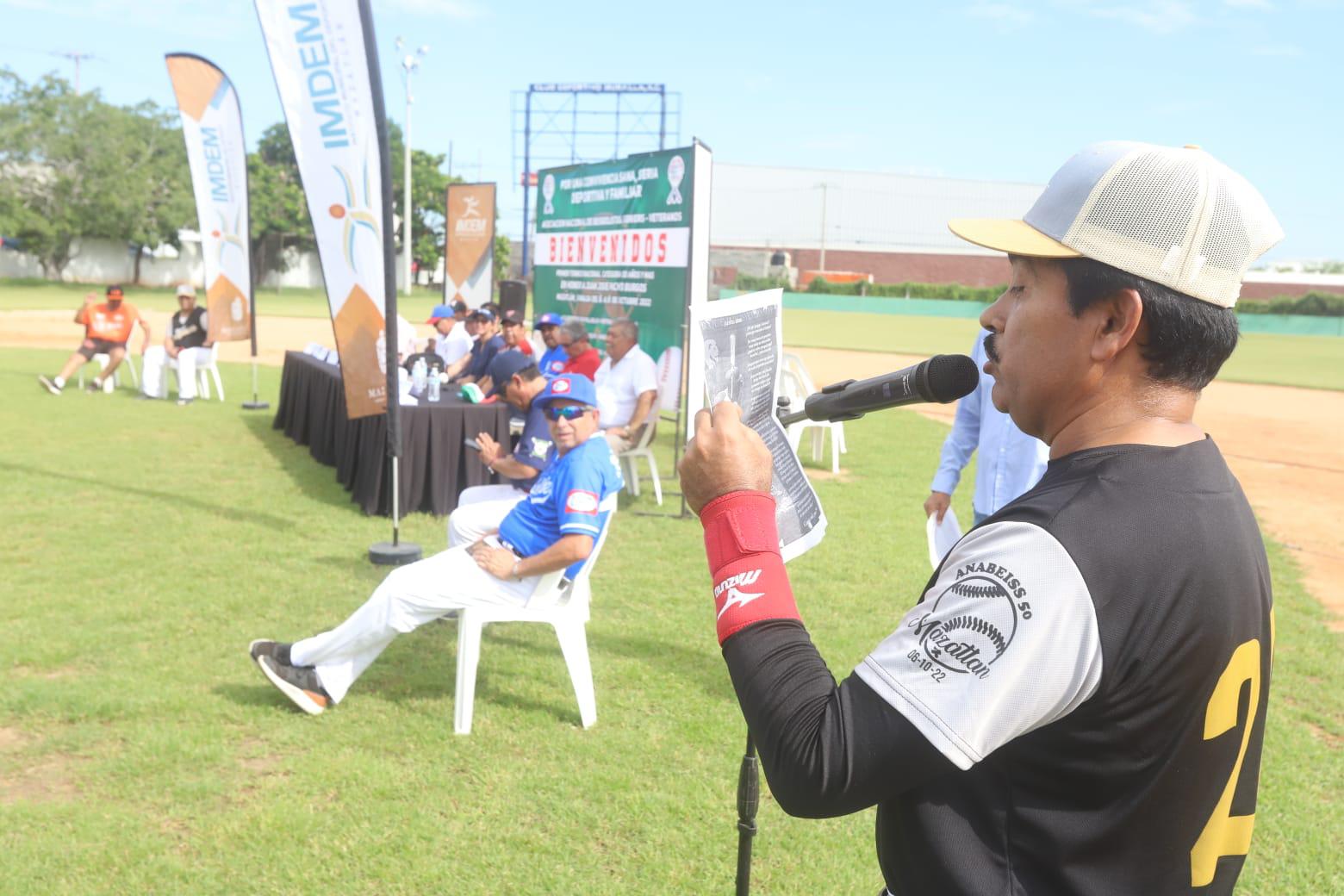 $!Inauguran en Mazatlán primera edición de Nacional de Beisbol Veteranos