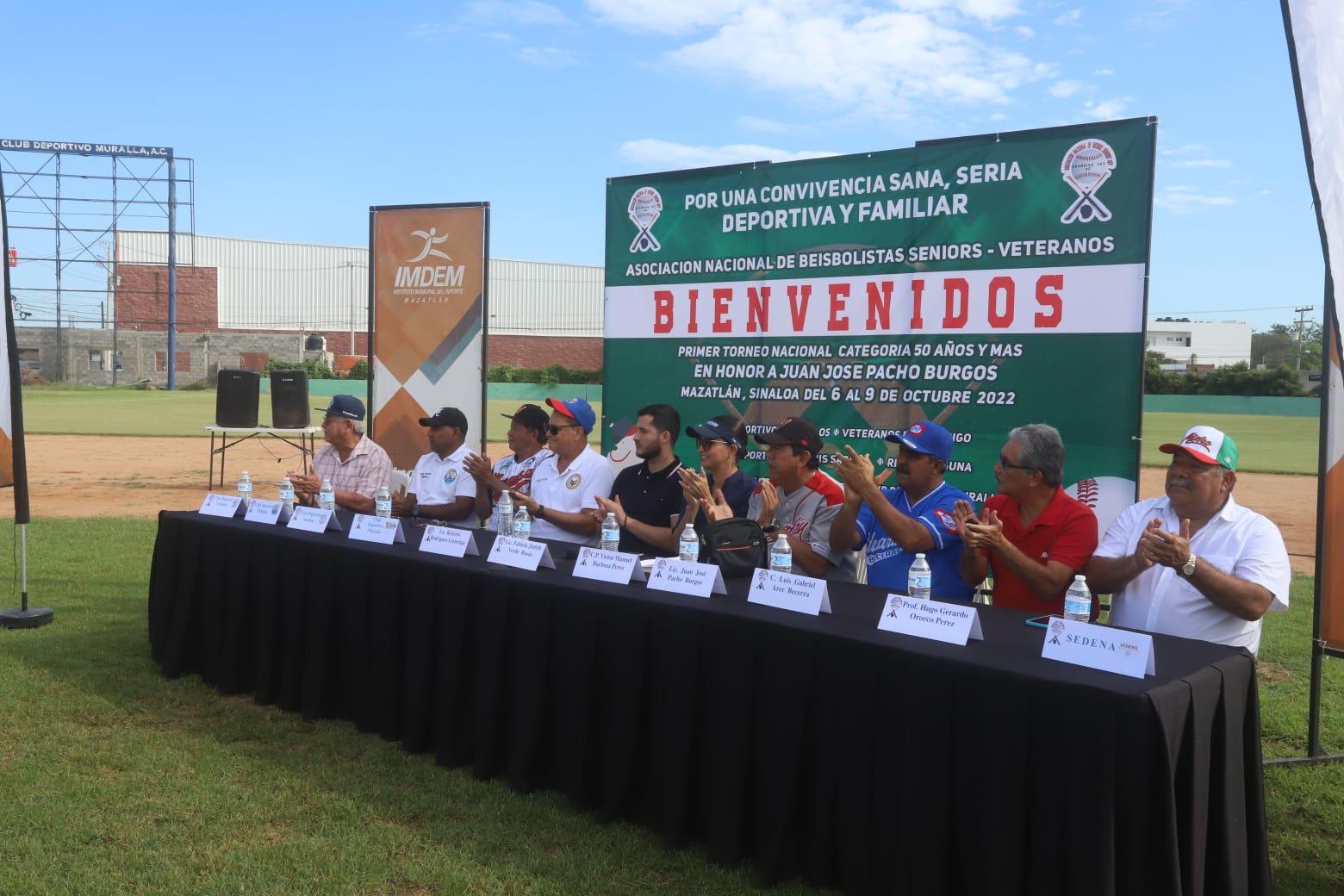 $!Inauguran en Mazatlán primera edición de Nacional de Beisbol Veteranos