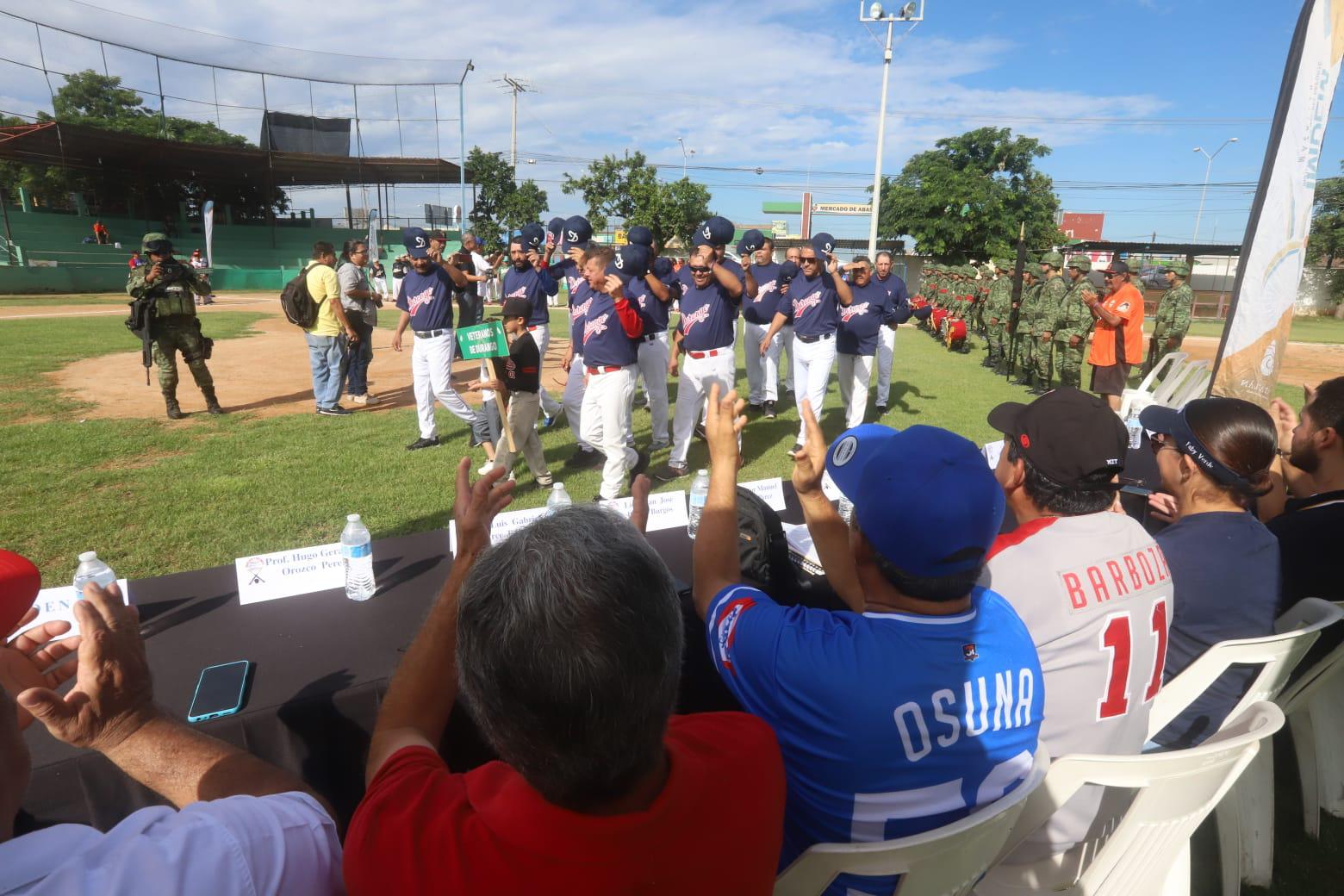 $!Inauguran en Mazatlán primera edición de Nacional de Beisbol Veteranos