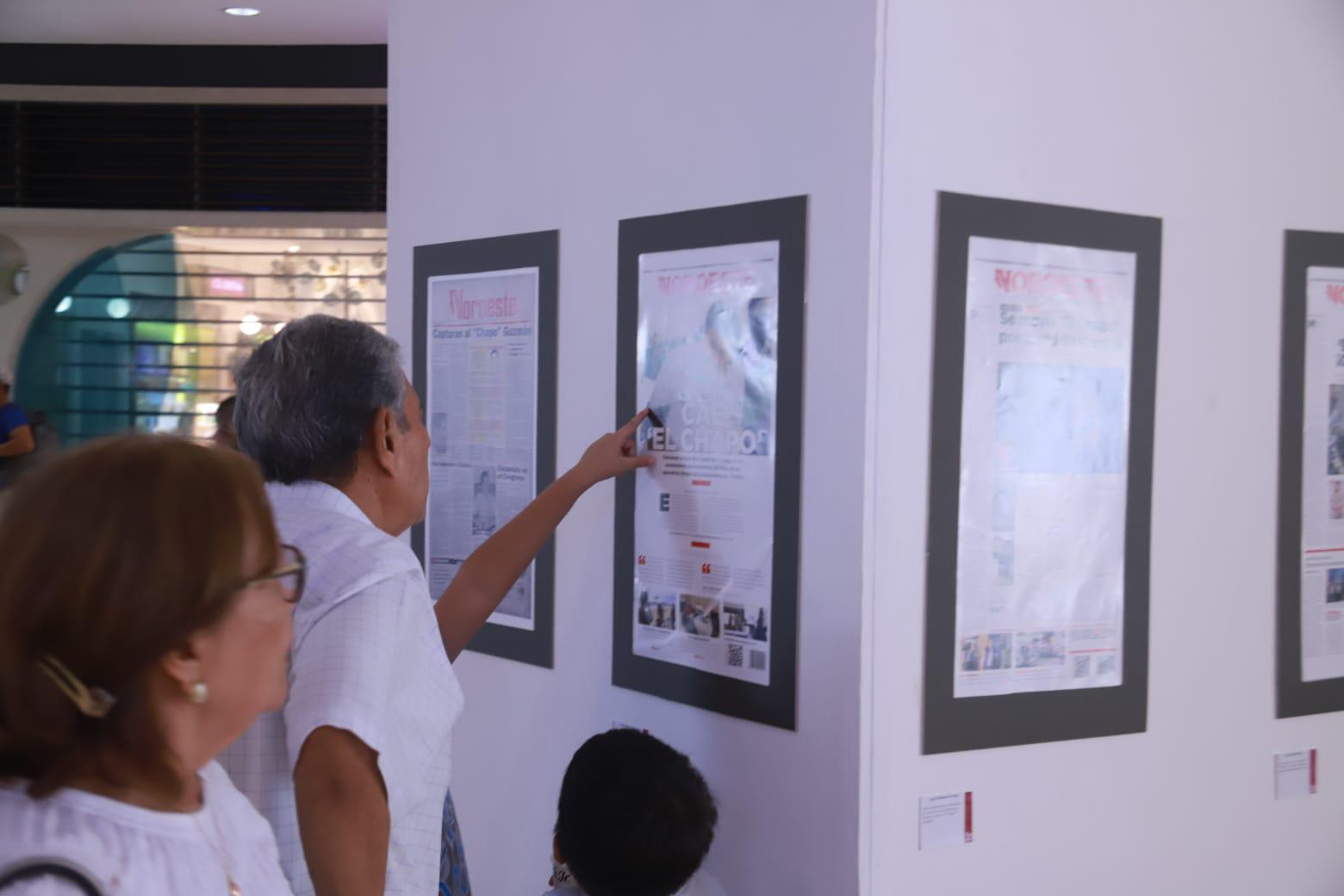 $!Exposición de portadas históricas de Datemex genera interés en Mazatlán