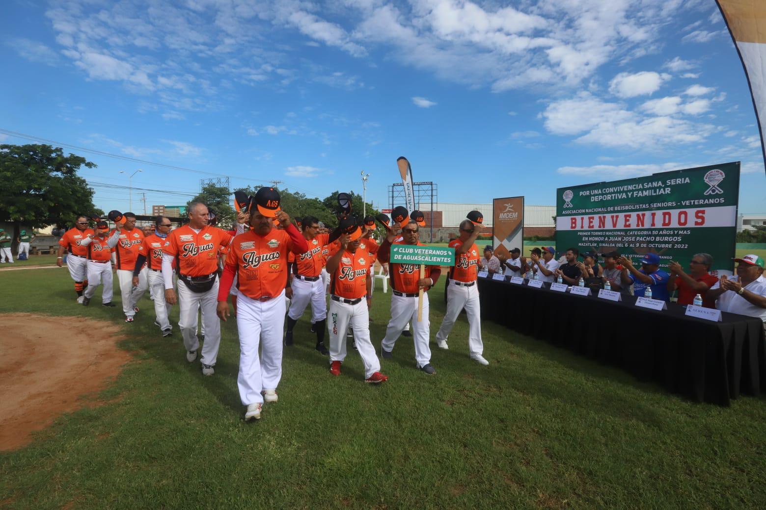 $!Inauguran en Mazatlán primera edición de Nacional de Beisbol Veteranos