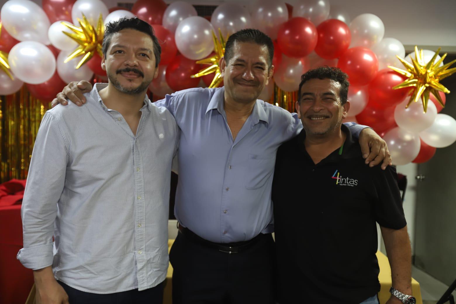 $!Adrián López Ortiz, Víctor Manuel y Víctor Sosa.