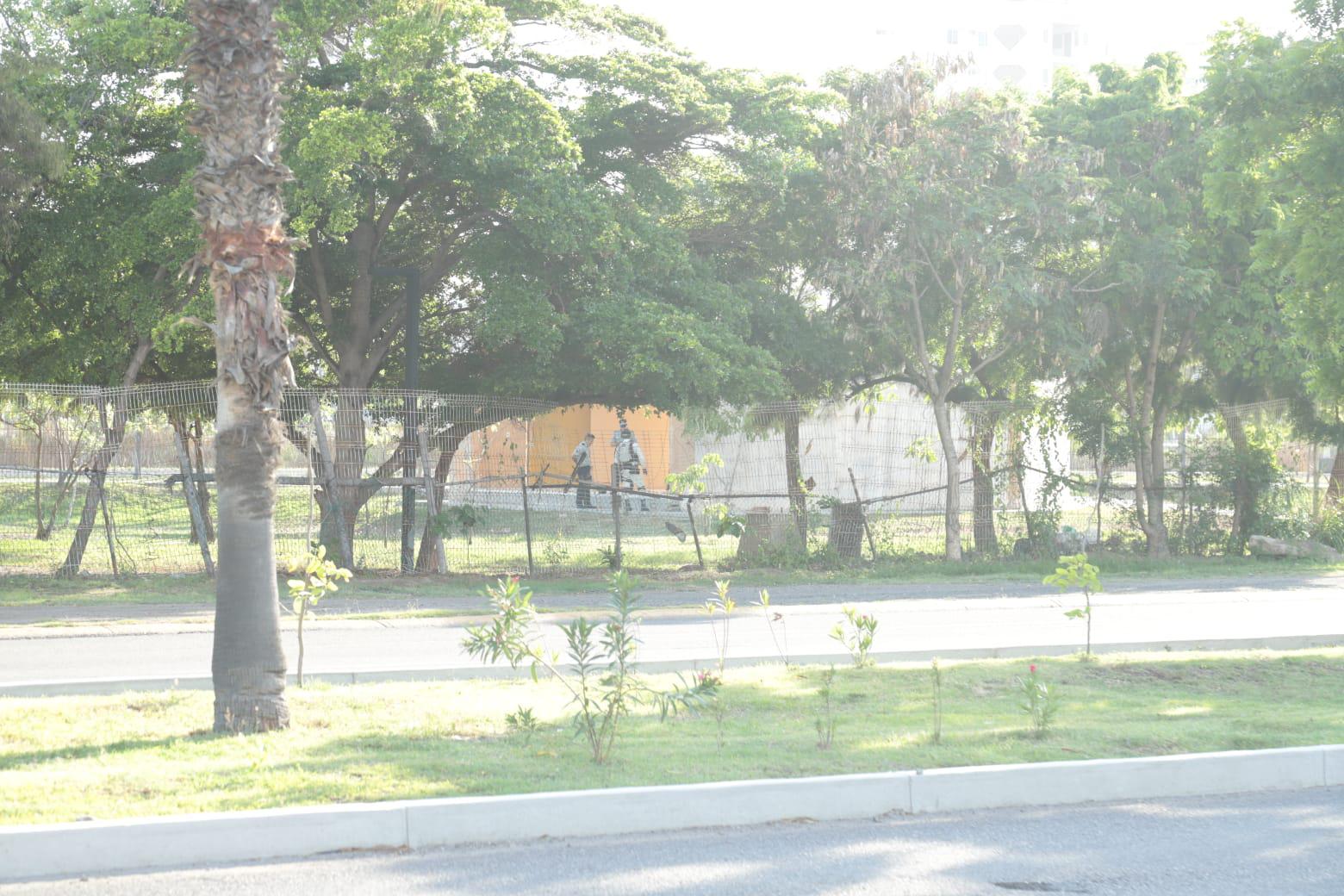 $!Campamento de Guardia Nacional en Parque Central fue temporal, afirma Alcaldesa de Mazatlán