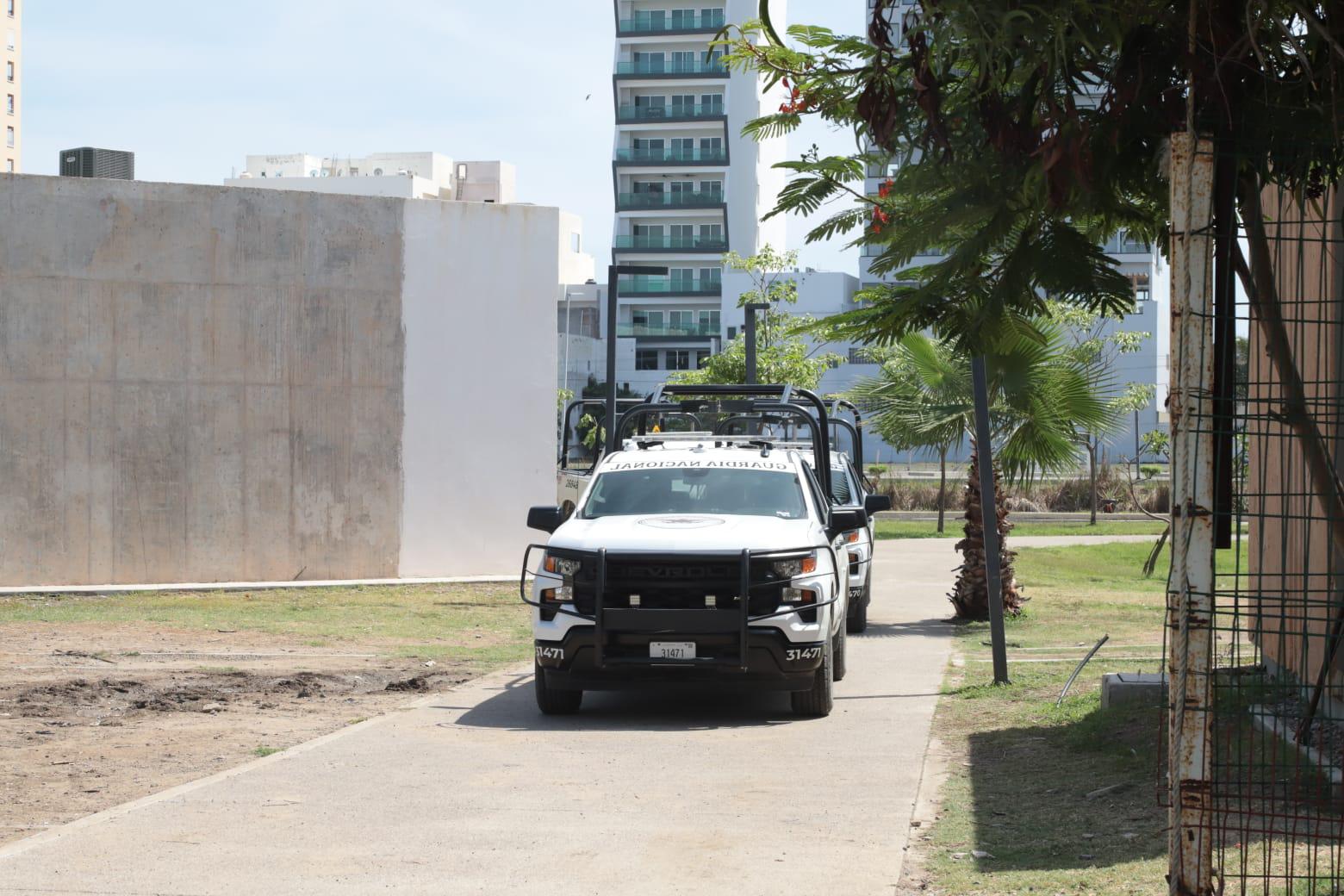 $!Elementos de la Guardia Nacional se alojan en espacio del Parque Central de Mazatlán
