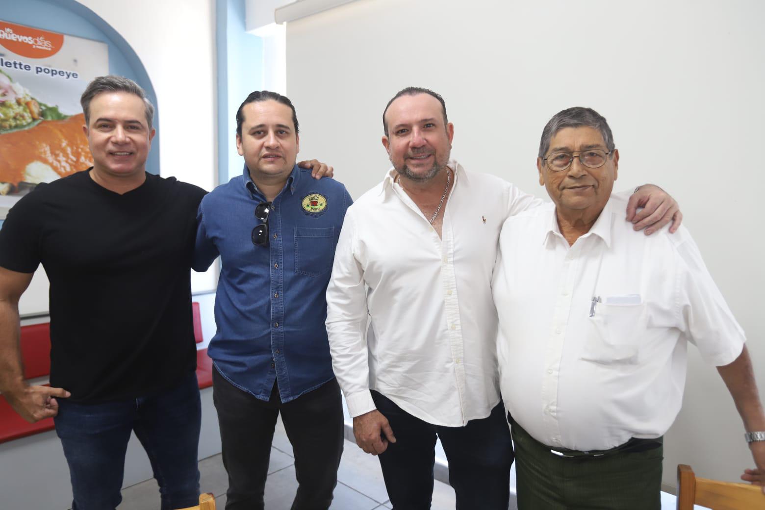 $!Érick Mandujano, Jaime Llano, Francisco Lizárraga y Ángel Cruz.