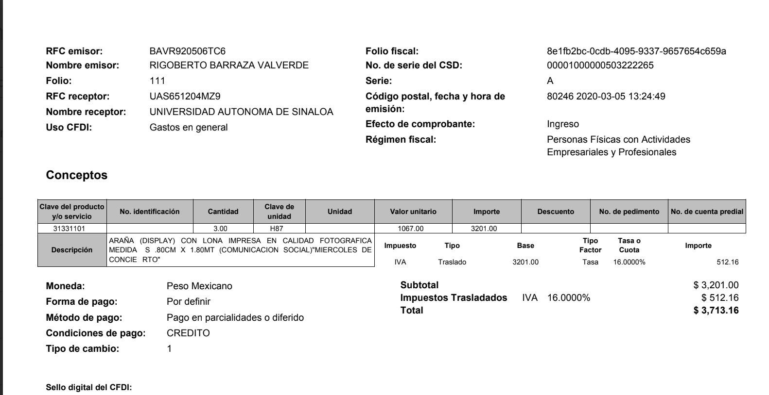 $!Con Levi’s al triple y lonas sin licitar, la UAS compró $56.8 millones en publicidad y uniformes de 2020 a 2022