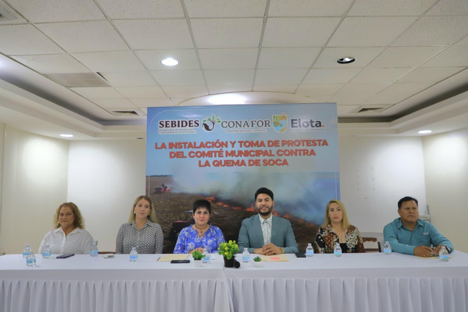 $!Instalan Comité contra la Quema de Soca en Elota