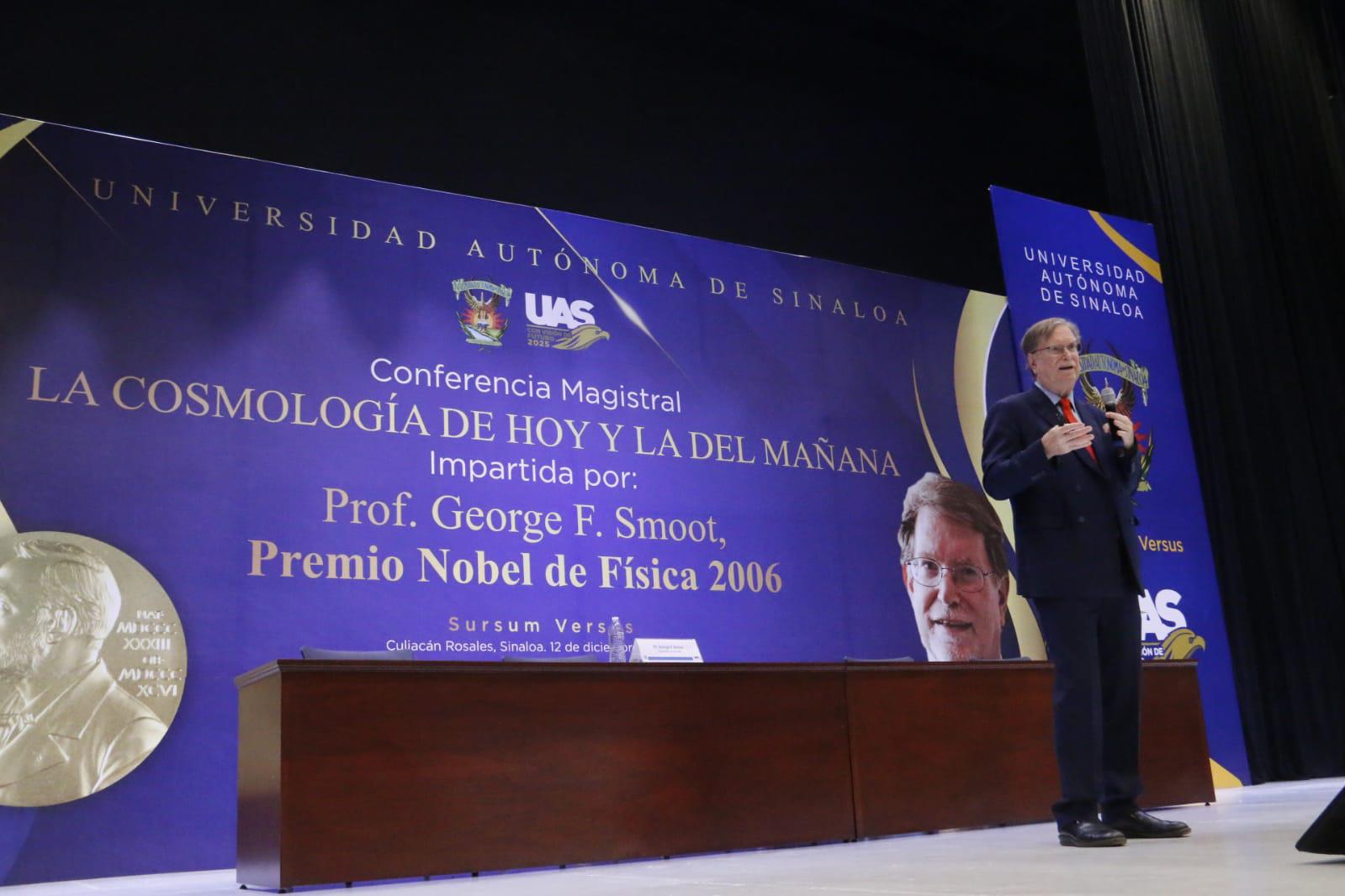 $!‘Todo está a punto de cambiar’, advierte el Nobel George Smoot en Culiacán