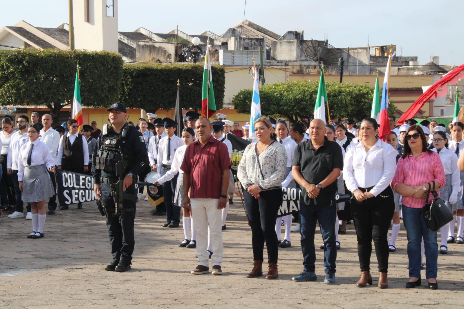 $!En Rosario celebran el Día de la Bandera con desfile y honores