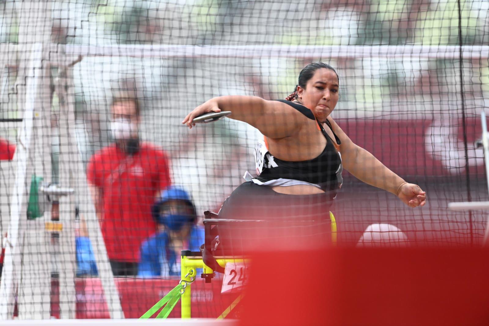 $!Rosa María Guerrero, de Mazatlán, gana bronce en lanzamiento de disco en Tokio 2020