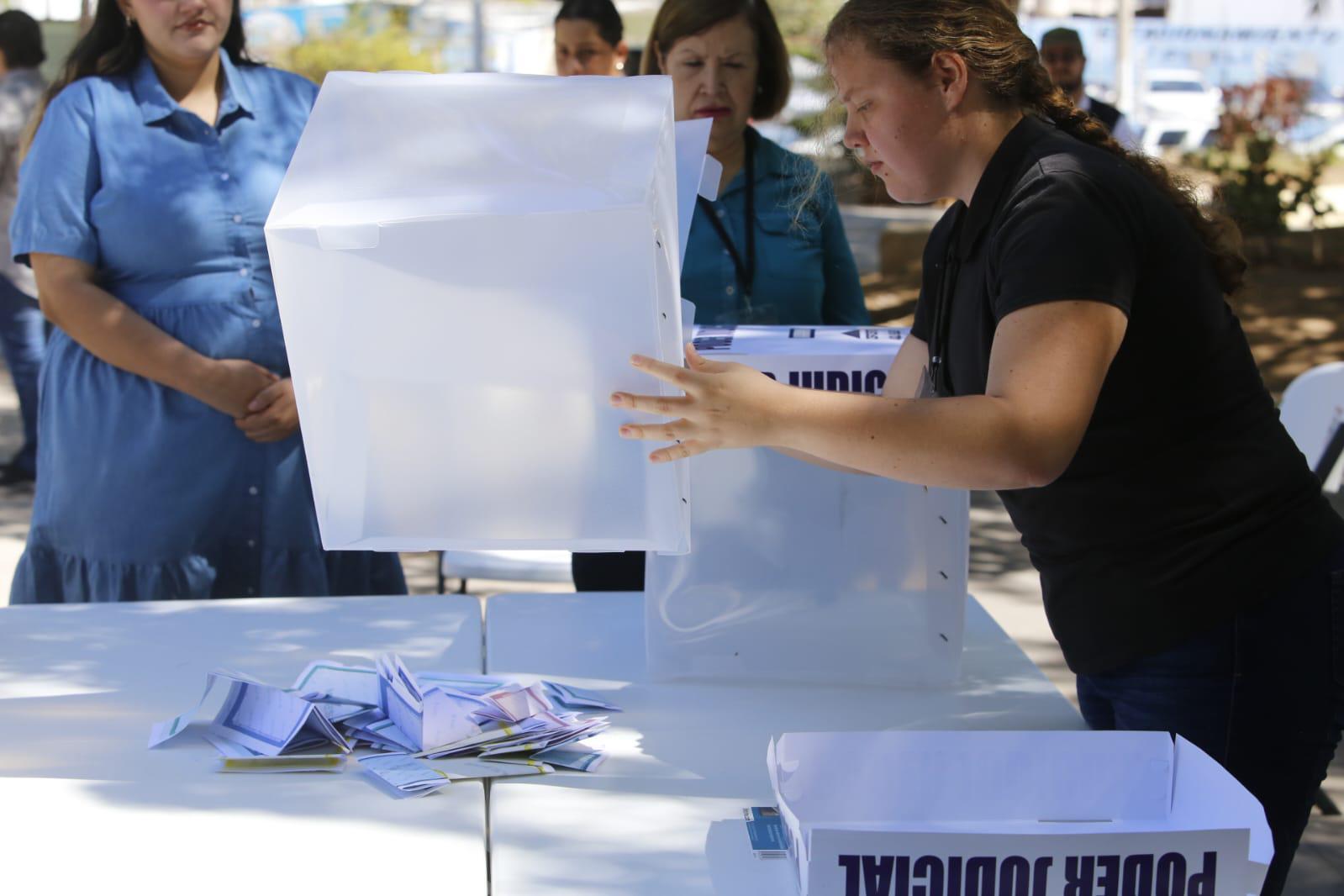 $!¿Cómo votar este 1 de junio en la elección del Poder Judicial? INE Sinaloa explica en simulacro