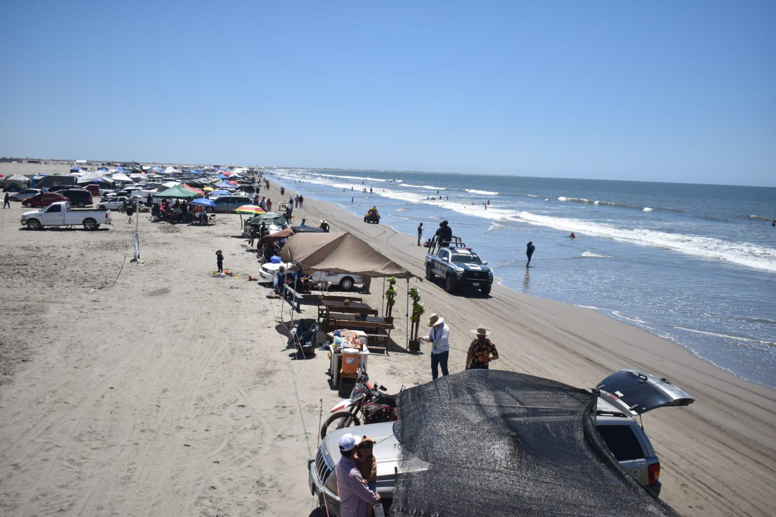 $!Refuerzan las 24 horas seguridad en playa de El Tambor