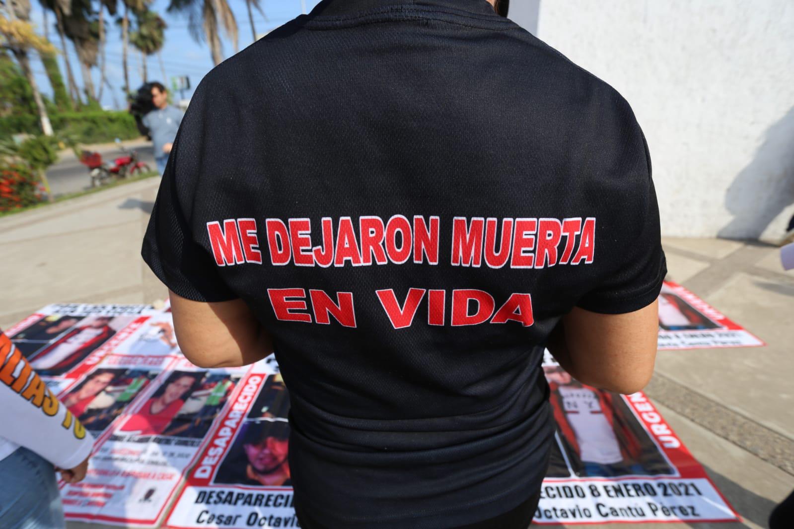 $!‘Me dejaron muerta en vida’, el reclamo de madres con hijos desaparecidos en Mazatlán