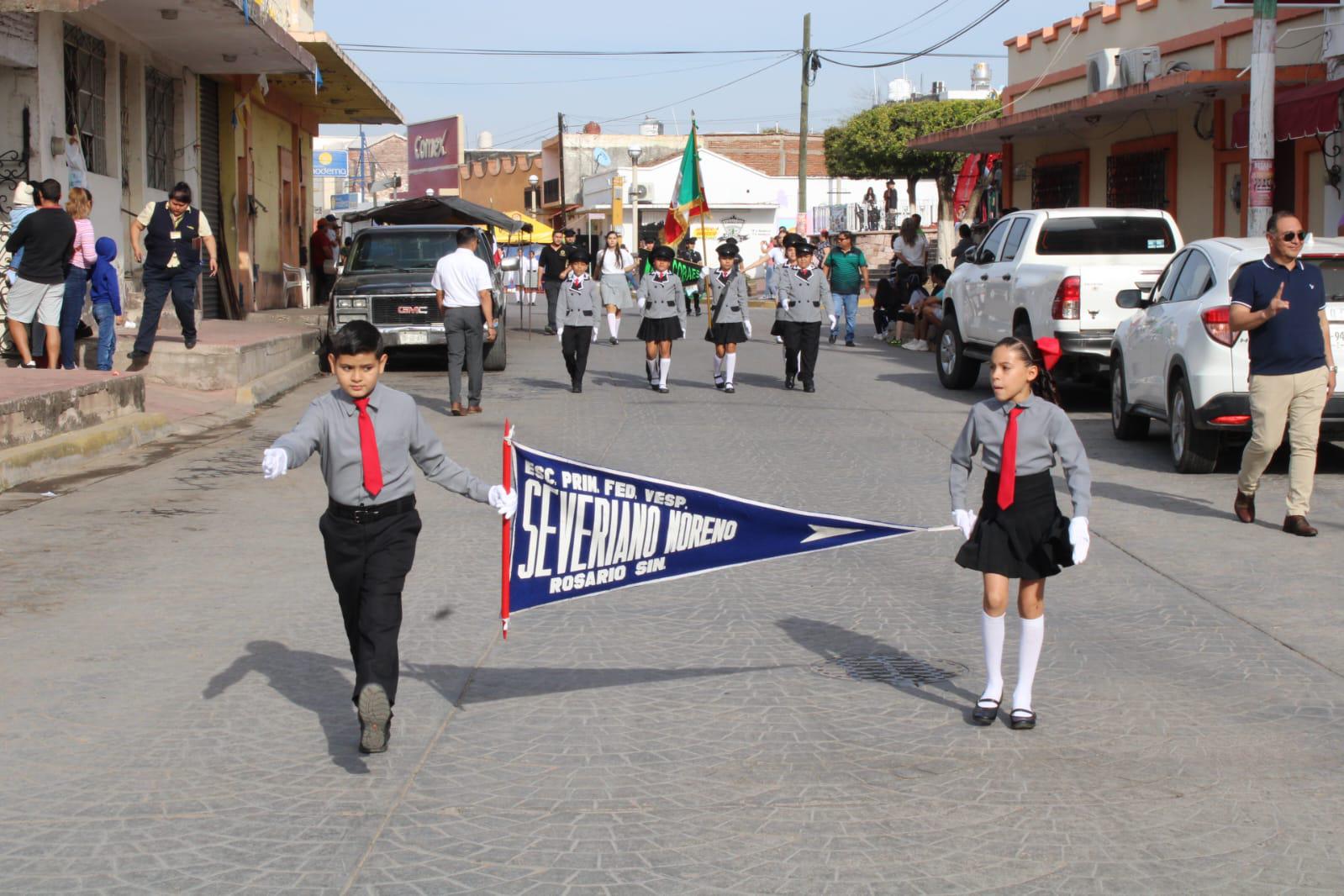 $!En Rosario celebran el Día de la Bandera con desfile y honores