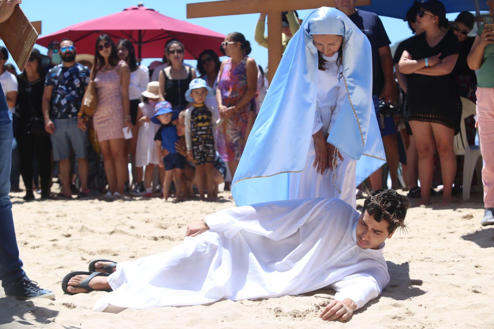 $!Jesús en uno de sus caídas.