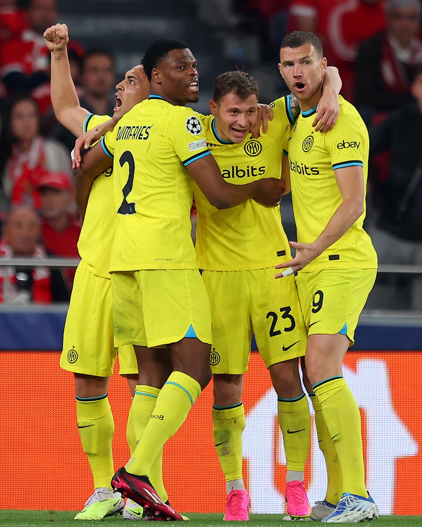 $!Inter de Milán se olvida de su crisis al vencer al Benfica en la ida de los cuartos de final de la Champions