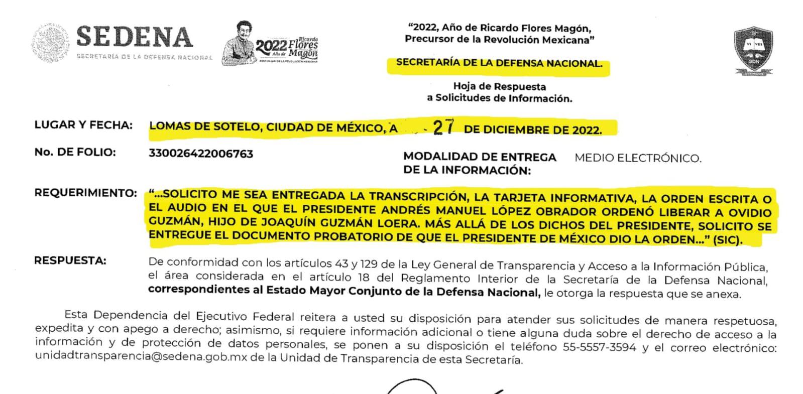 $!Expedientes del ‘Jueves Negro’: clasificados por la Sedena o inexistentes