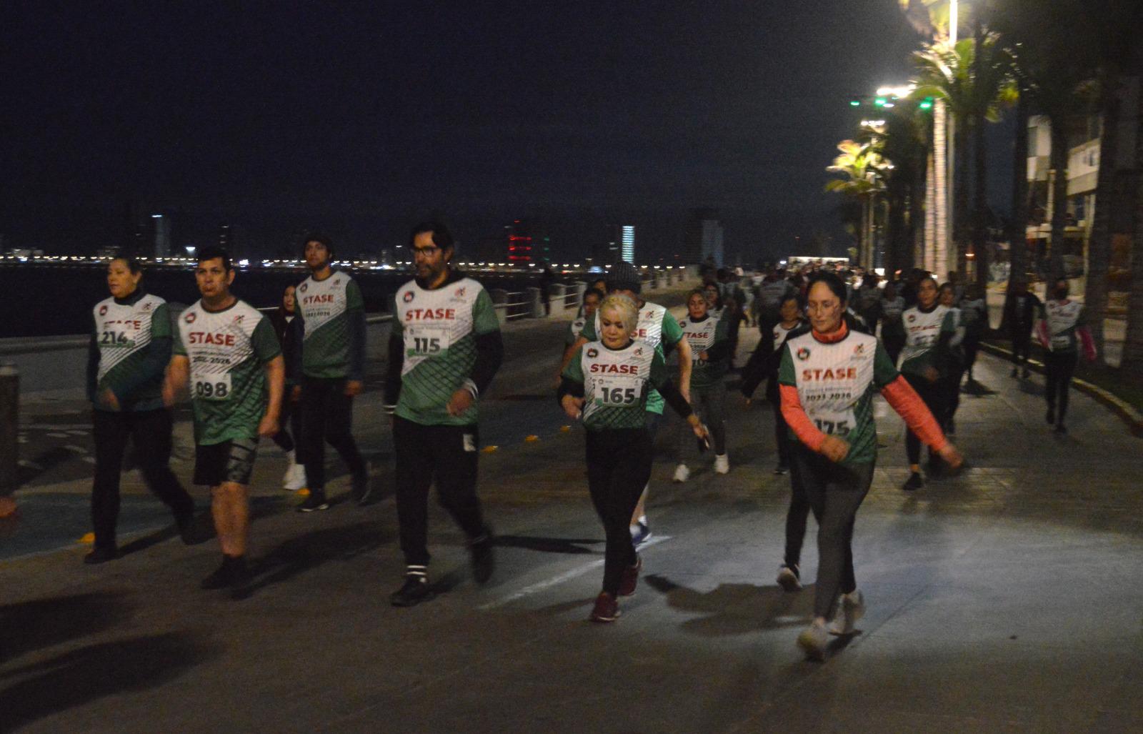 $!Realiza STASE Caminata del Servidor Público en Mazatlán
