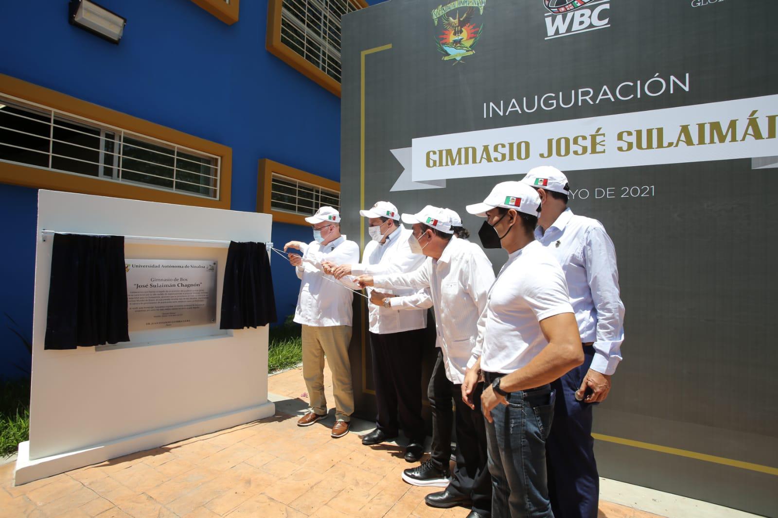$!Inauguran Gimnasio José Sulaimán en la UAS