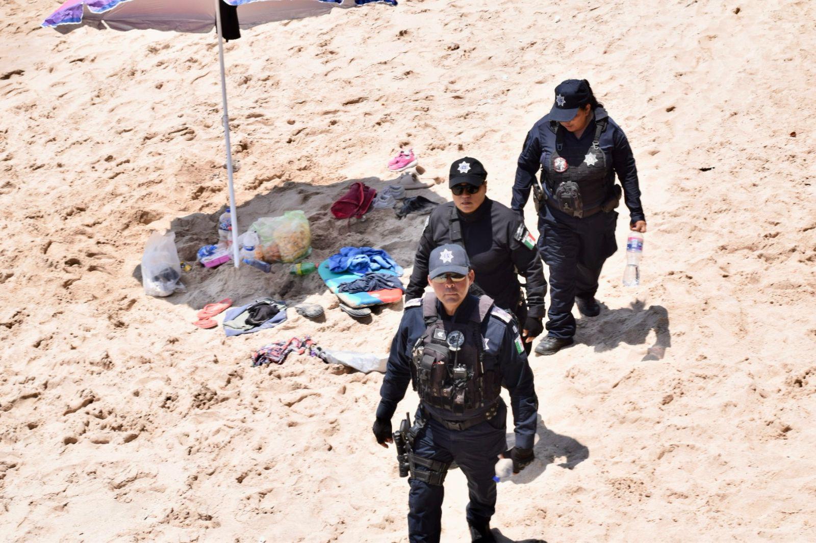 $!Refuerzan seguridad en playas de Mazatlán con módulos de atención
