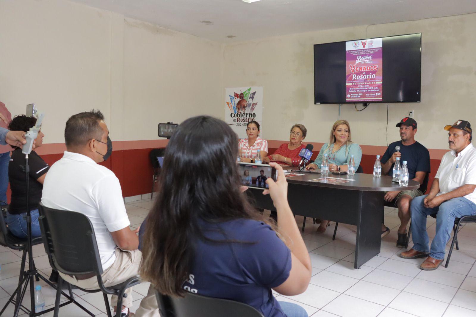 $!‘Beisbol con Causa’ en El Rosario con Venados de Mazatlán