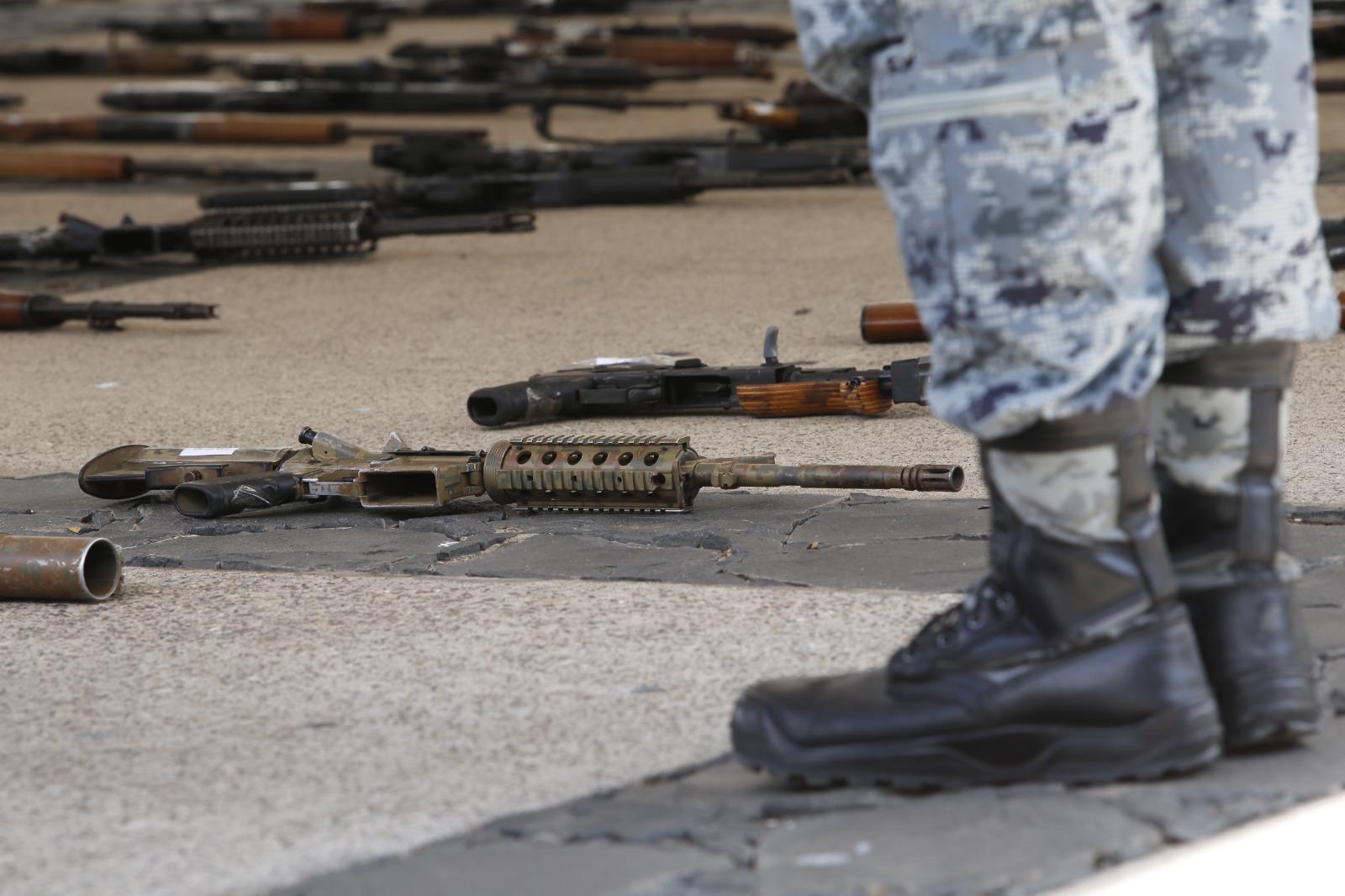 $!En Sinaloa conmemoran Día Internacional de la Destrucción de Armas de Fuego