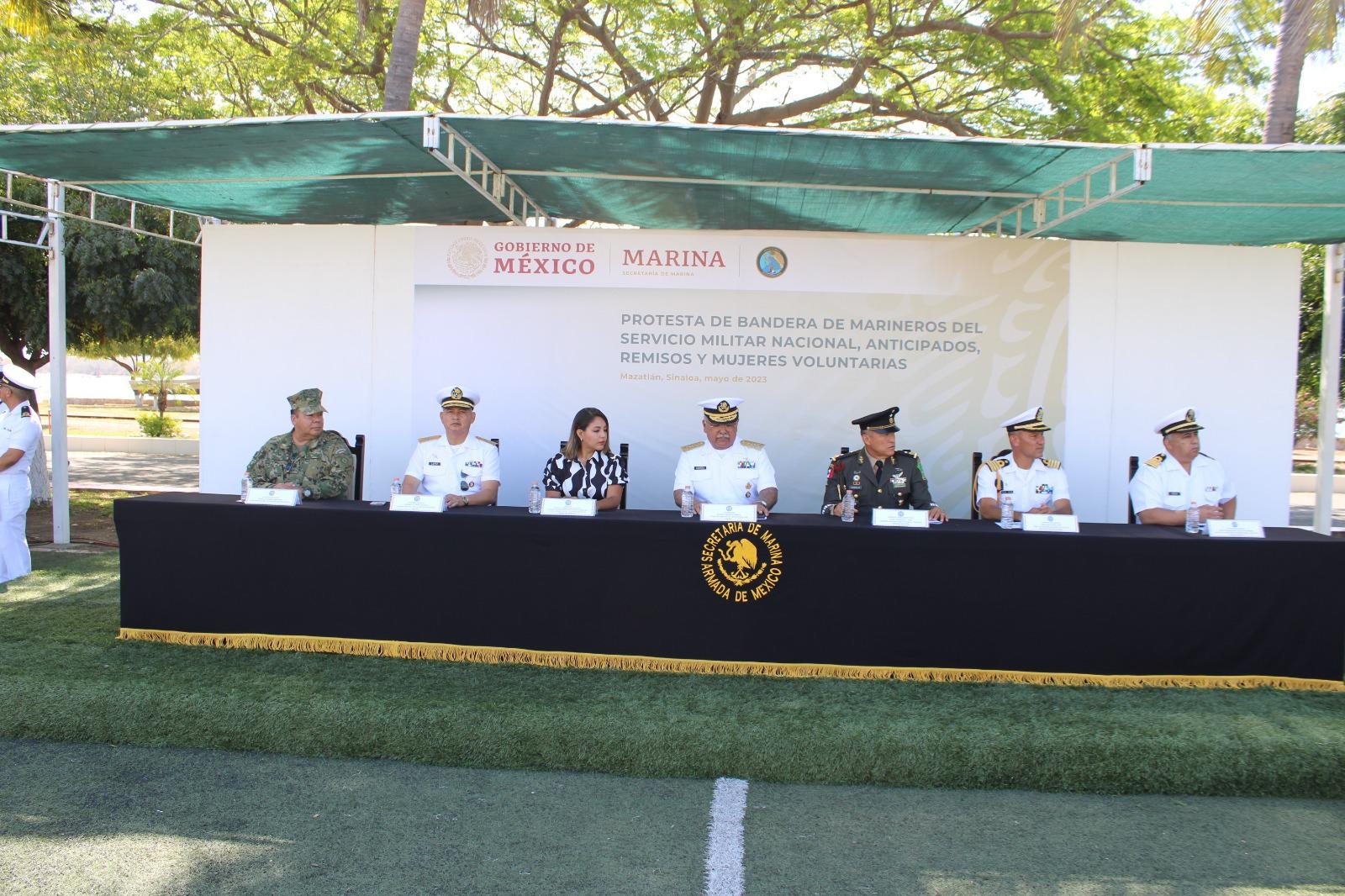 $!Realiza Marina Toma de Protesta de Bandera para Marineros del SMN
