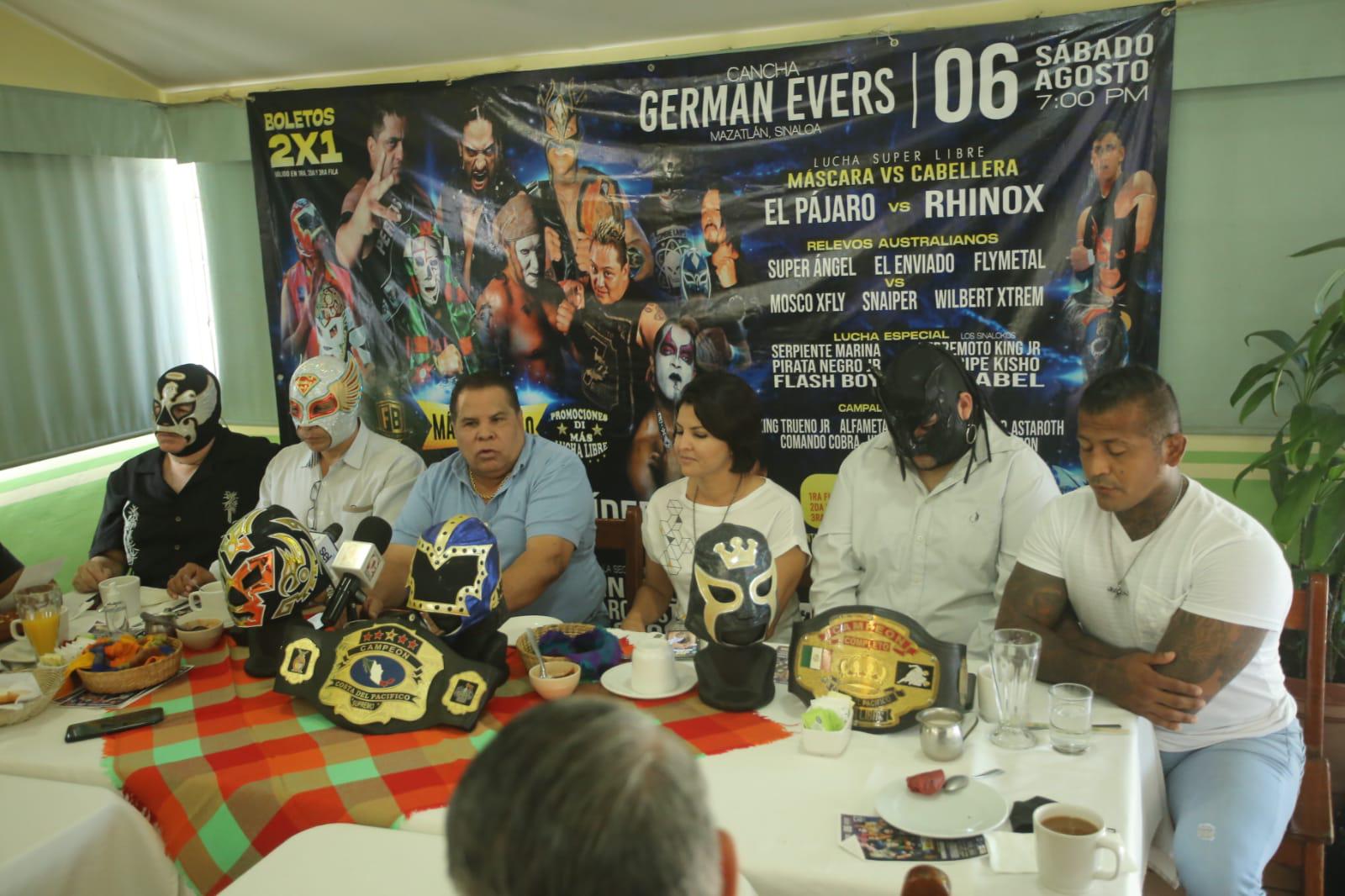$!Promotora Furia Blanca anuncia homenaje a La Parka en la Germán Evers, de Mazatlán