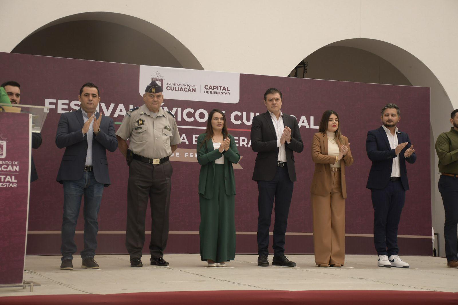 $!Con Festival Cultural conmemoran el Día de la Bandera en Culiacán