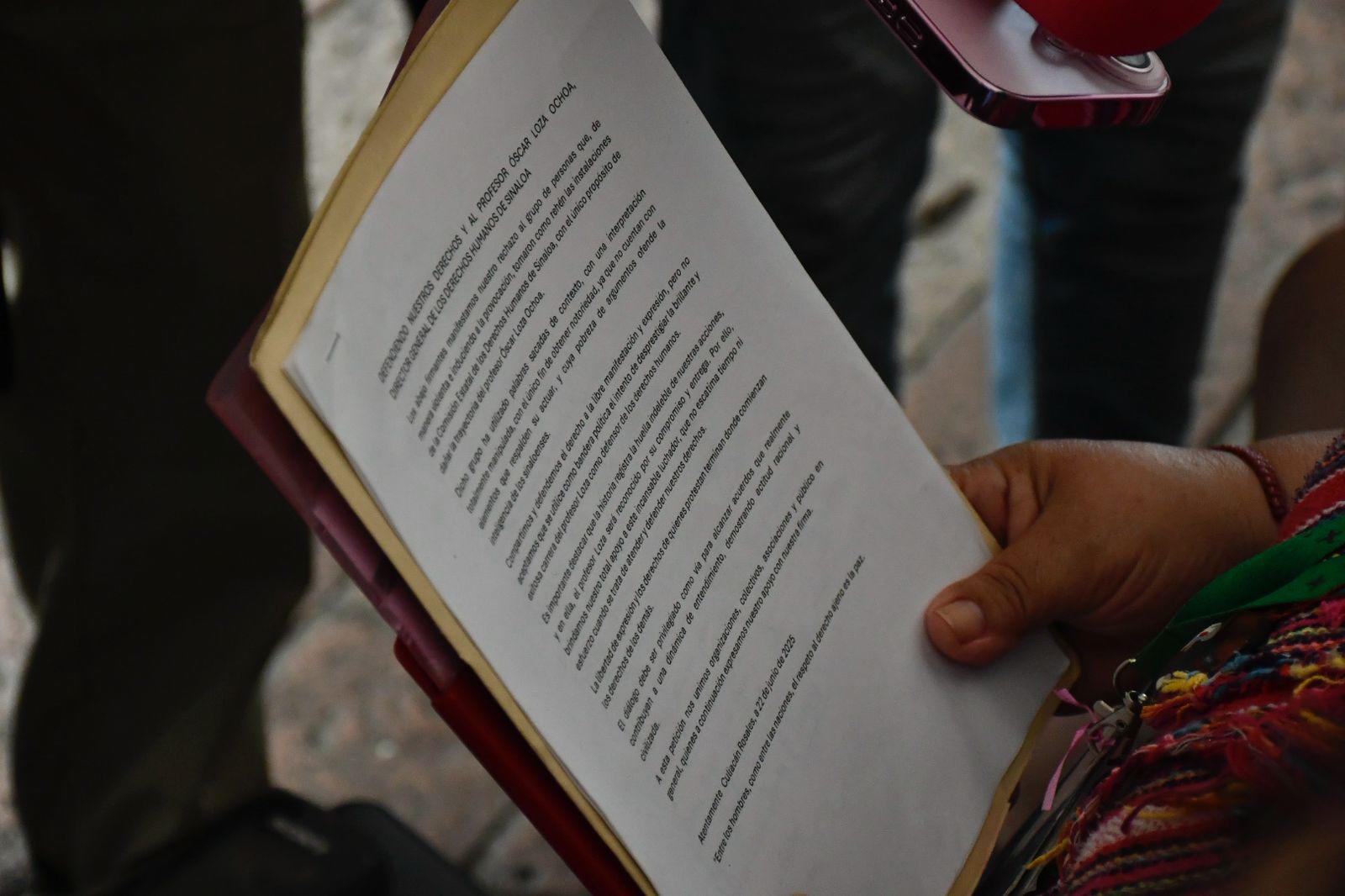 $!Colectivos de búsqueda en Sinaloa respaldan a Óscar Loza Ochoa y rechazan toma de la CEDH