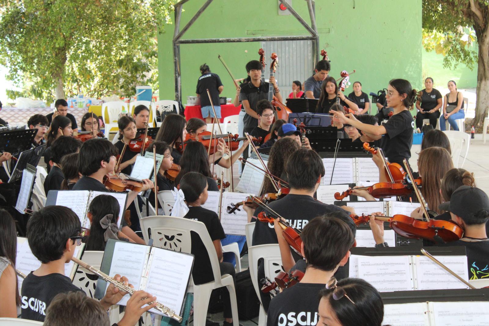 $!En Rosario, se vive la conectividad de orquestas y bandas sinfónicas del sur de Sinaloa